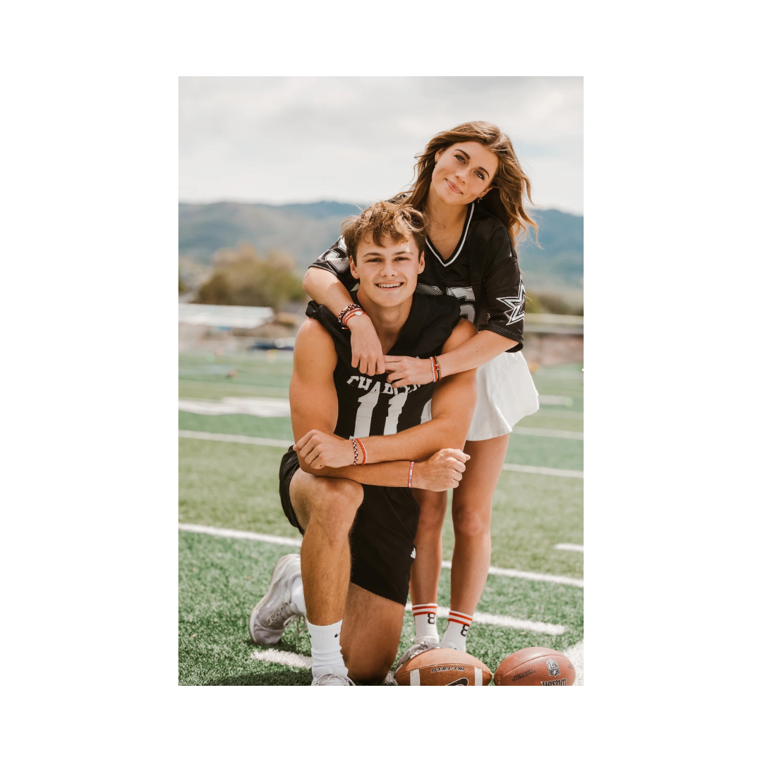 Red/Black Game Day Hair Tie Bracelets