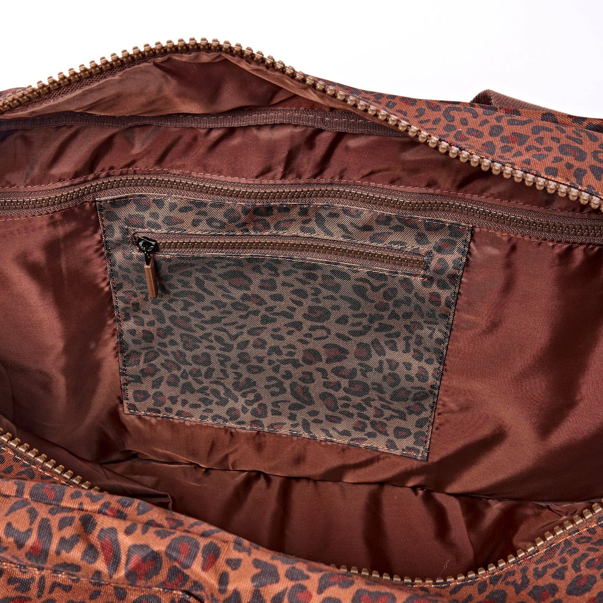 Gatwick Duffel in Mini Leopard Canvas: Large