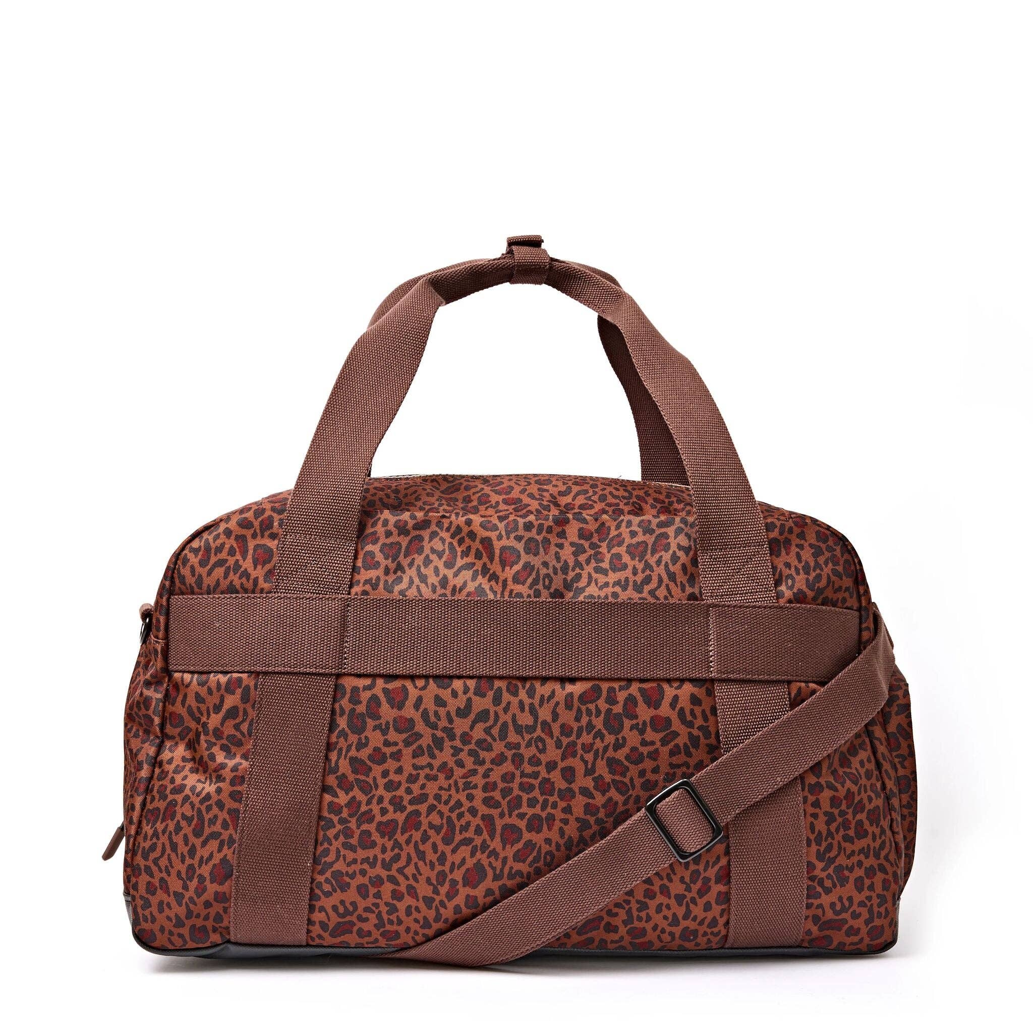 Gatwick Duffel in Mini Leopard Canvas: Large
