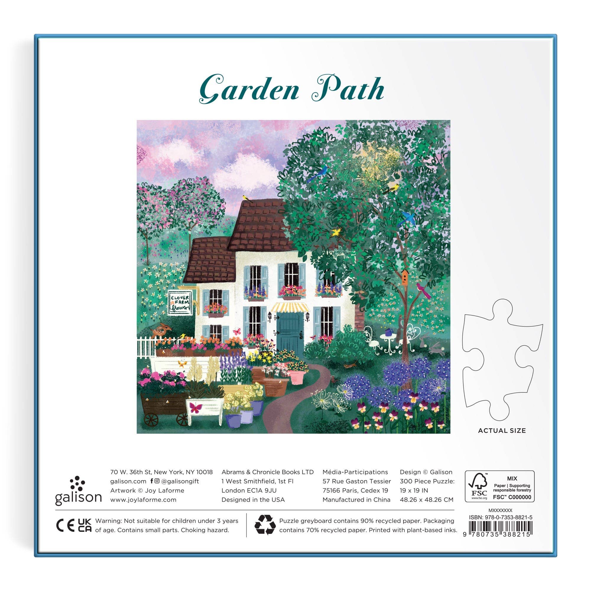 Joy Laforme Garden Path 300 Piece Puzzle