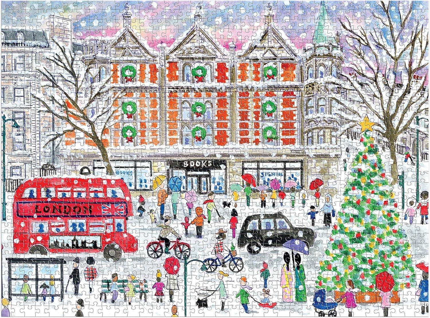 Michael Storrings Christmas in London 1000 Piece Puzzle