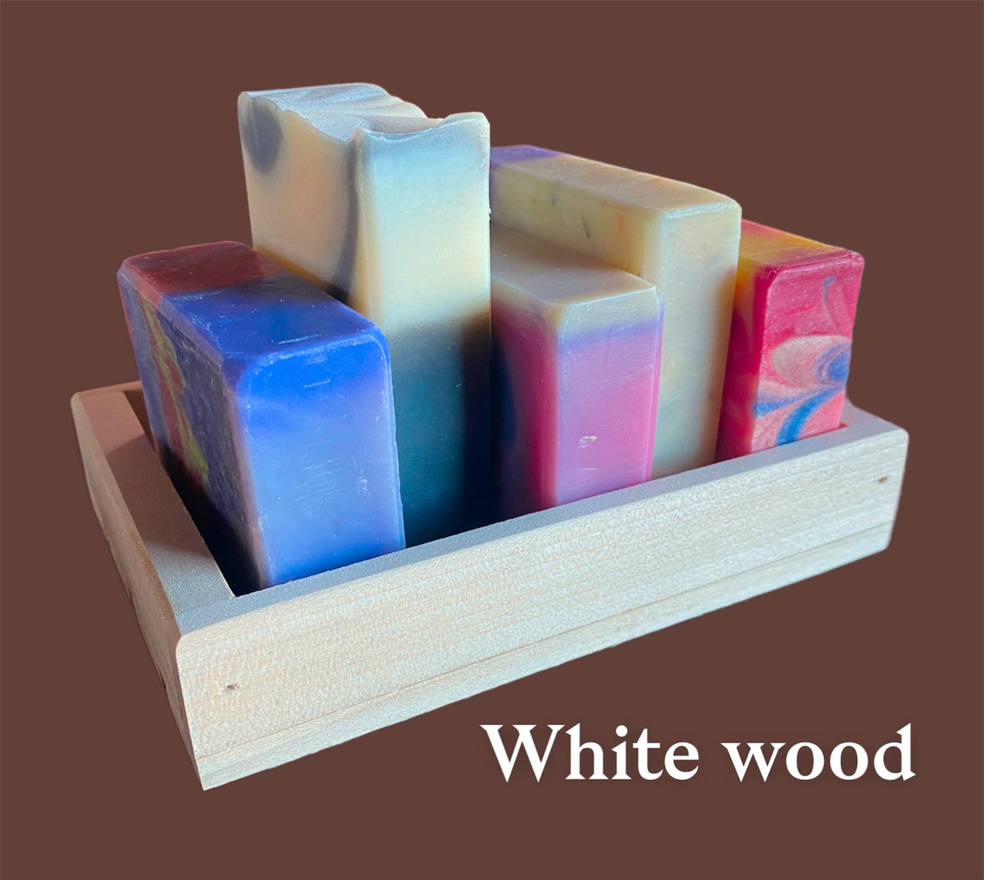 12 ct. natural wood gift tray for small gift sets: Red alder