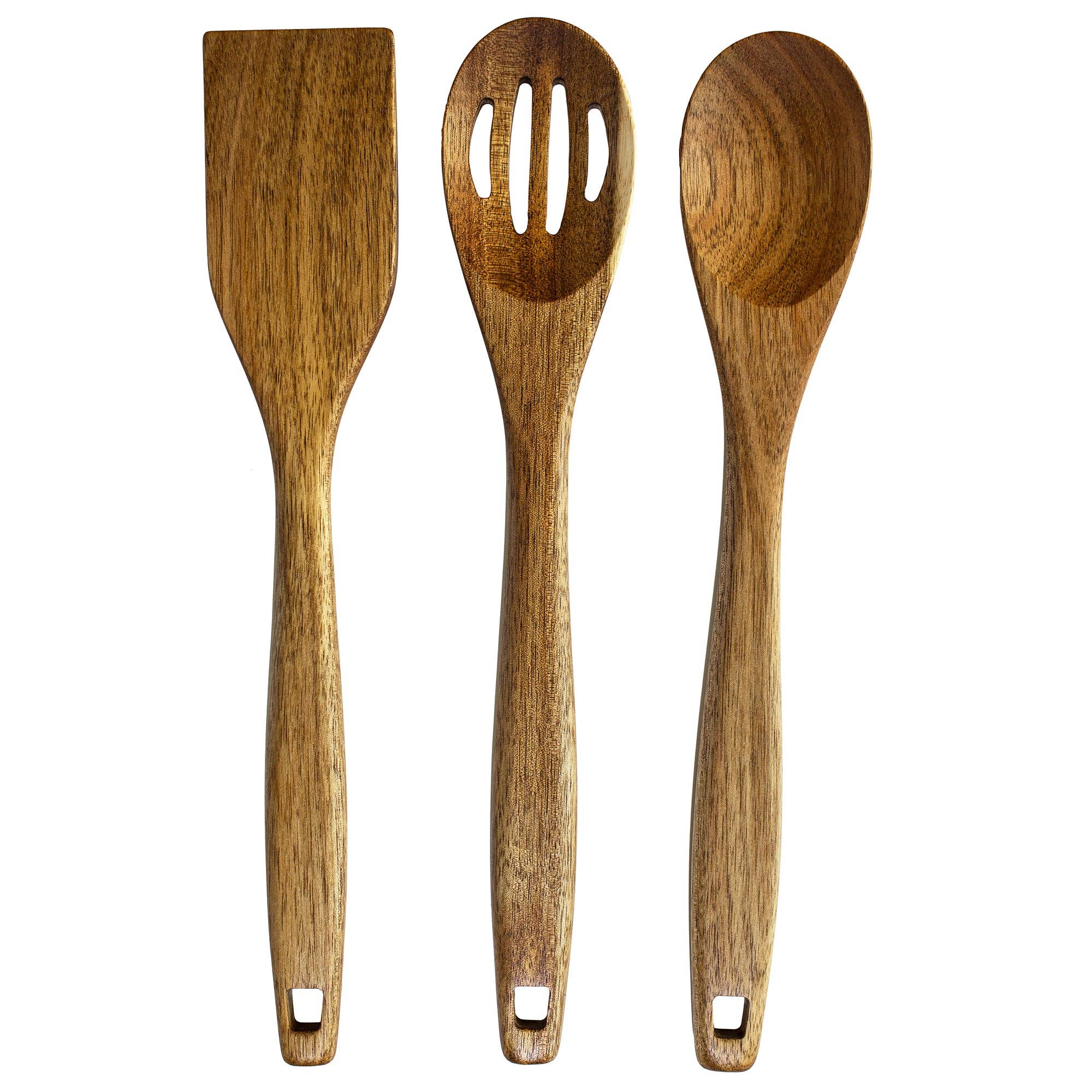 TB Home® 3-Piece Acacia Wood Cooking Utensil Set