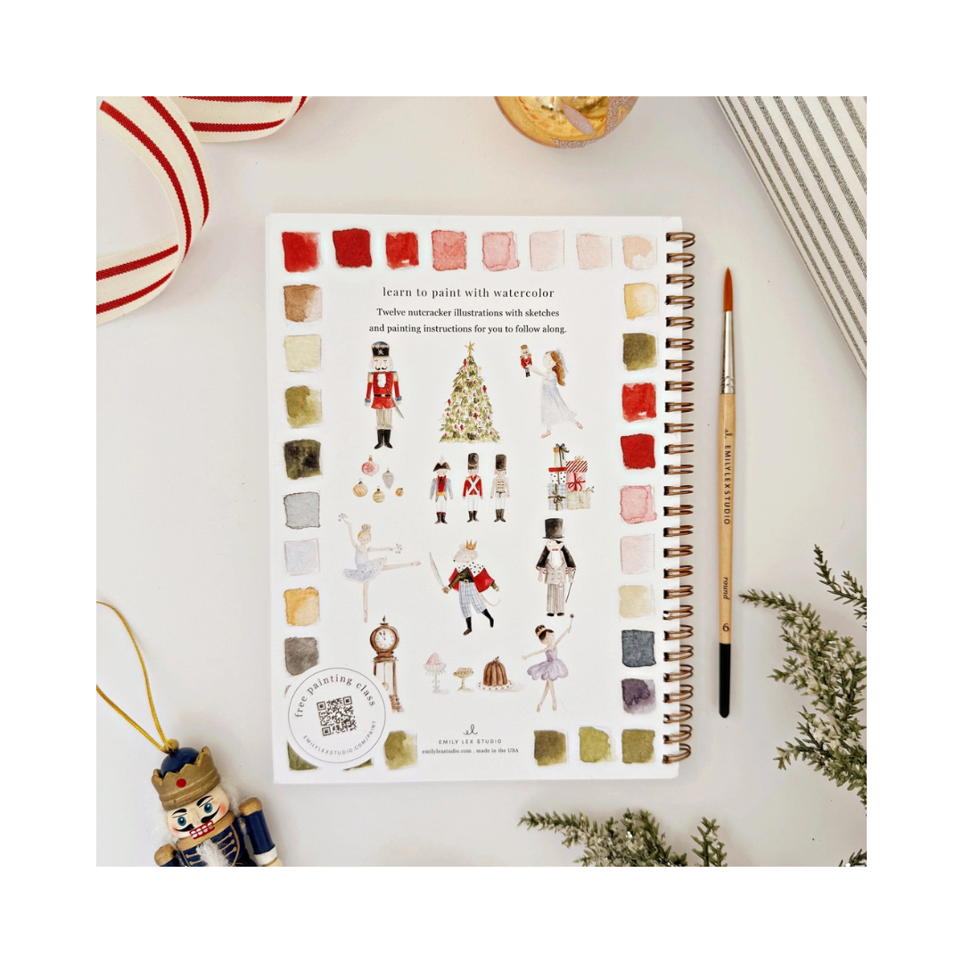 Nutcracker Watercolor Workbook