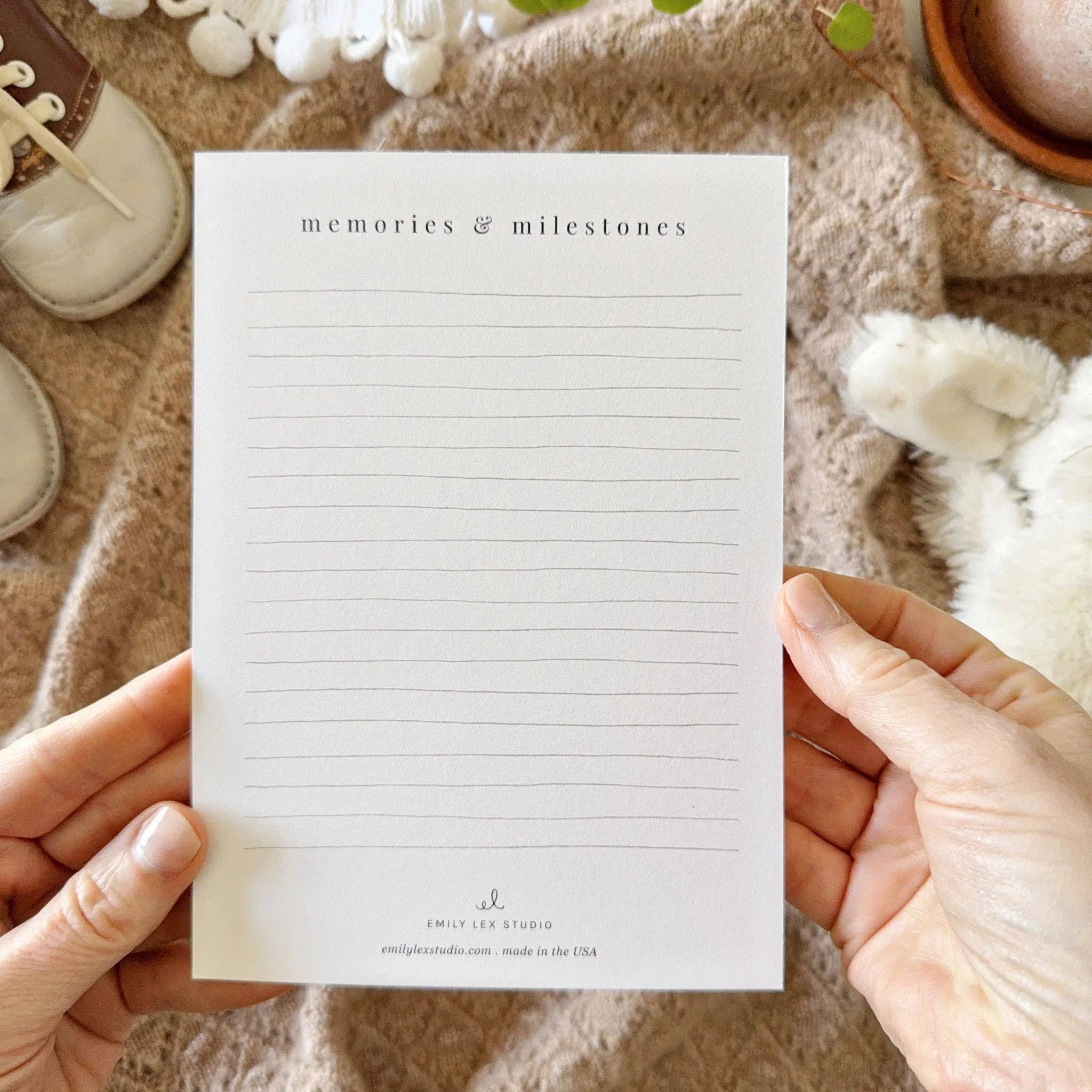 Baby milestone cards