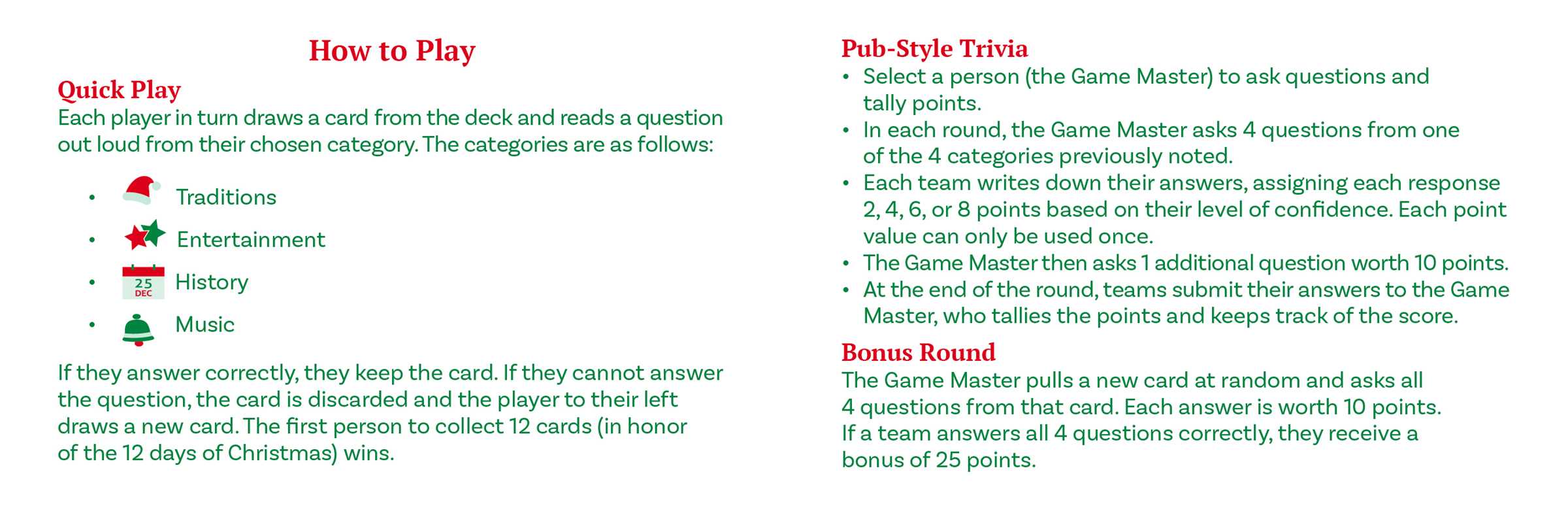 Why Does Santa Wear Red? Christmas Trivia Game by Adams Media: Flashcards; 102 pages / English