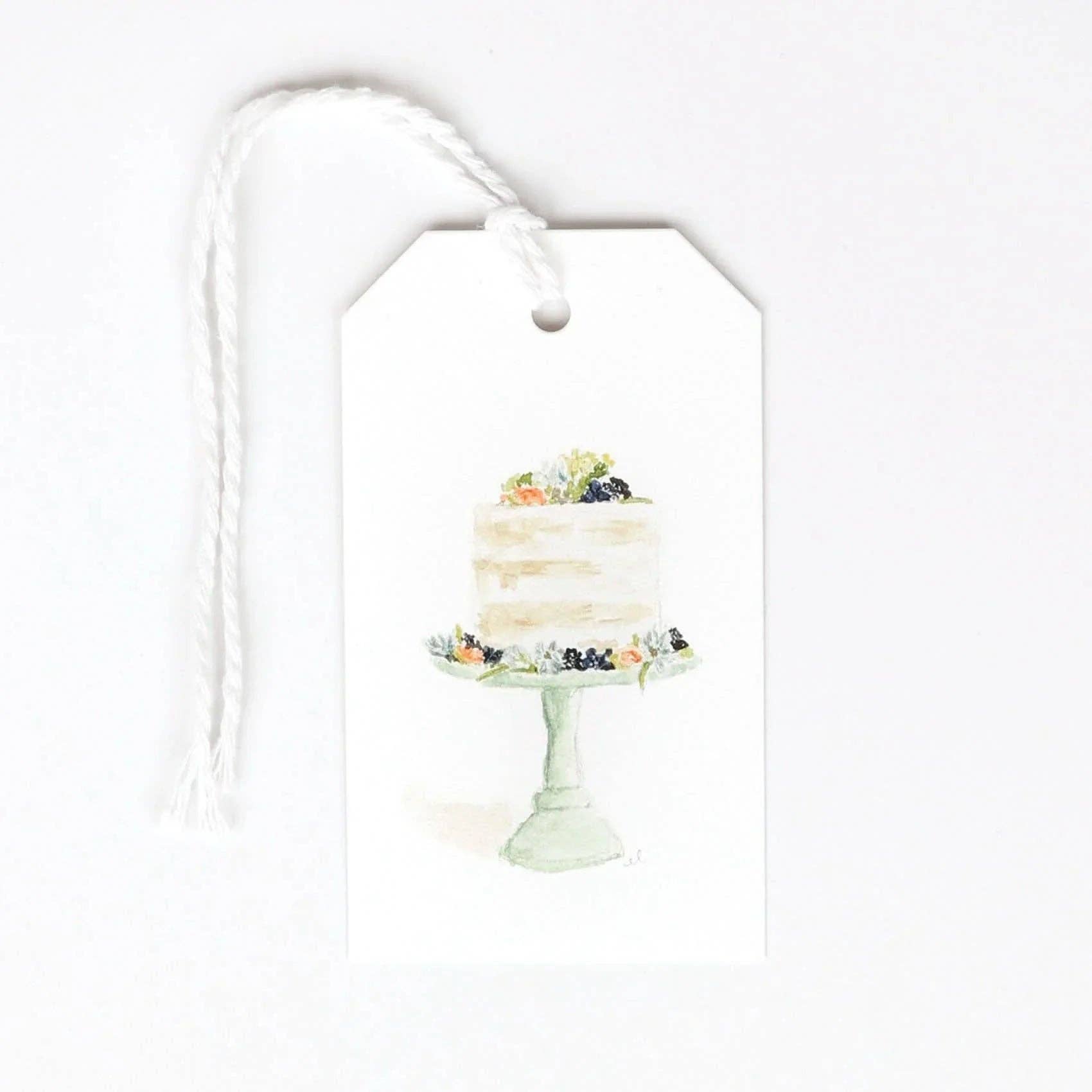 Cake gift tags