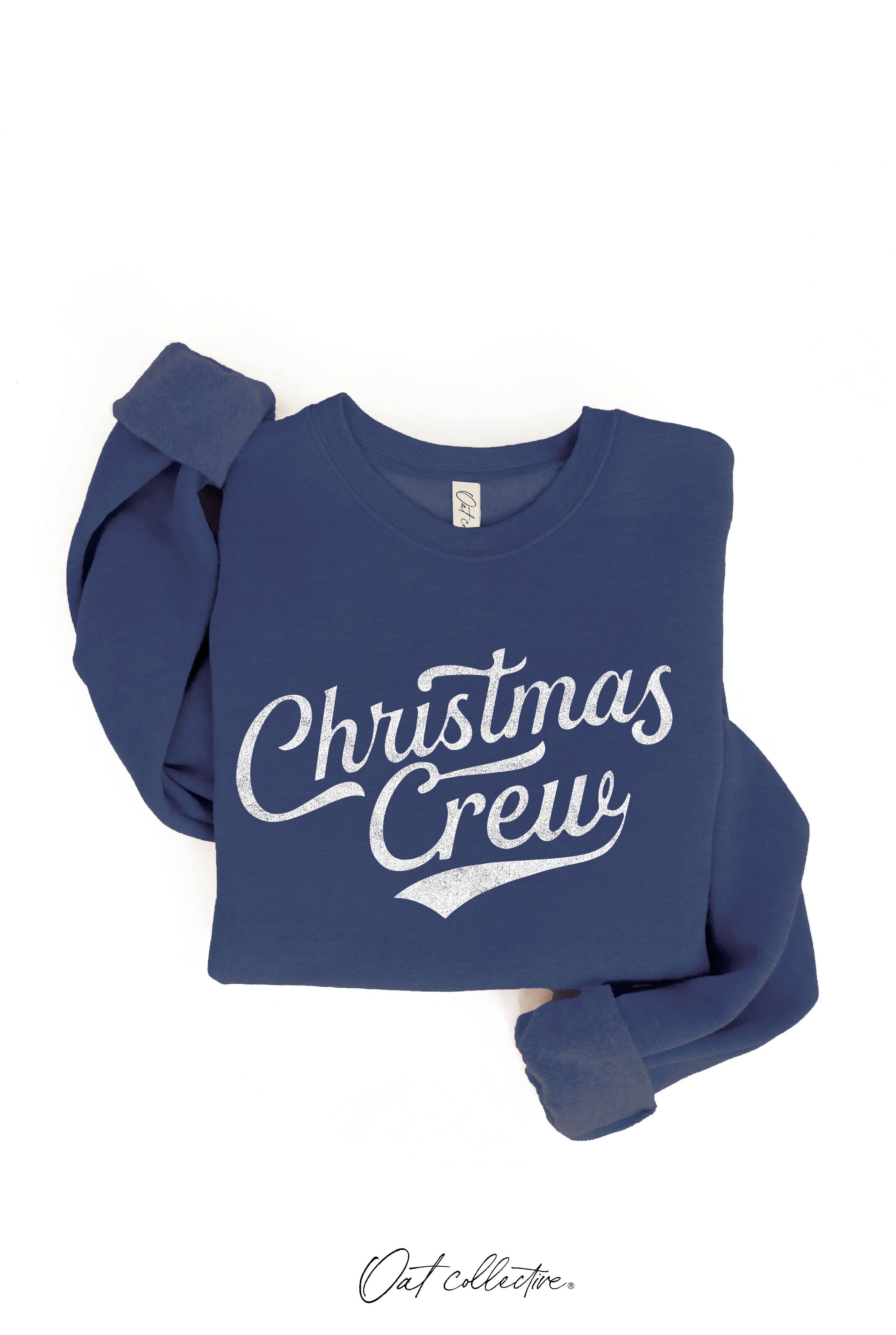 CHRISTMAS CREW Graphic Sweatshirt : HEATHER DUST / S