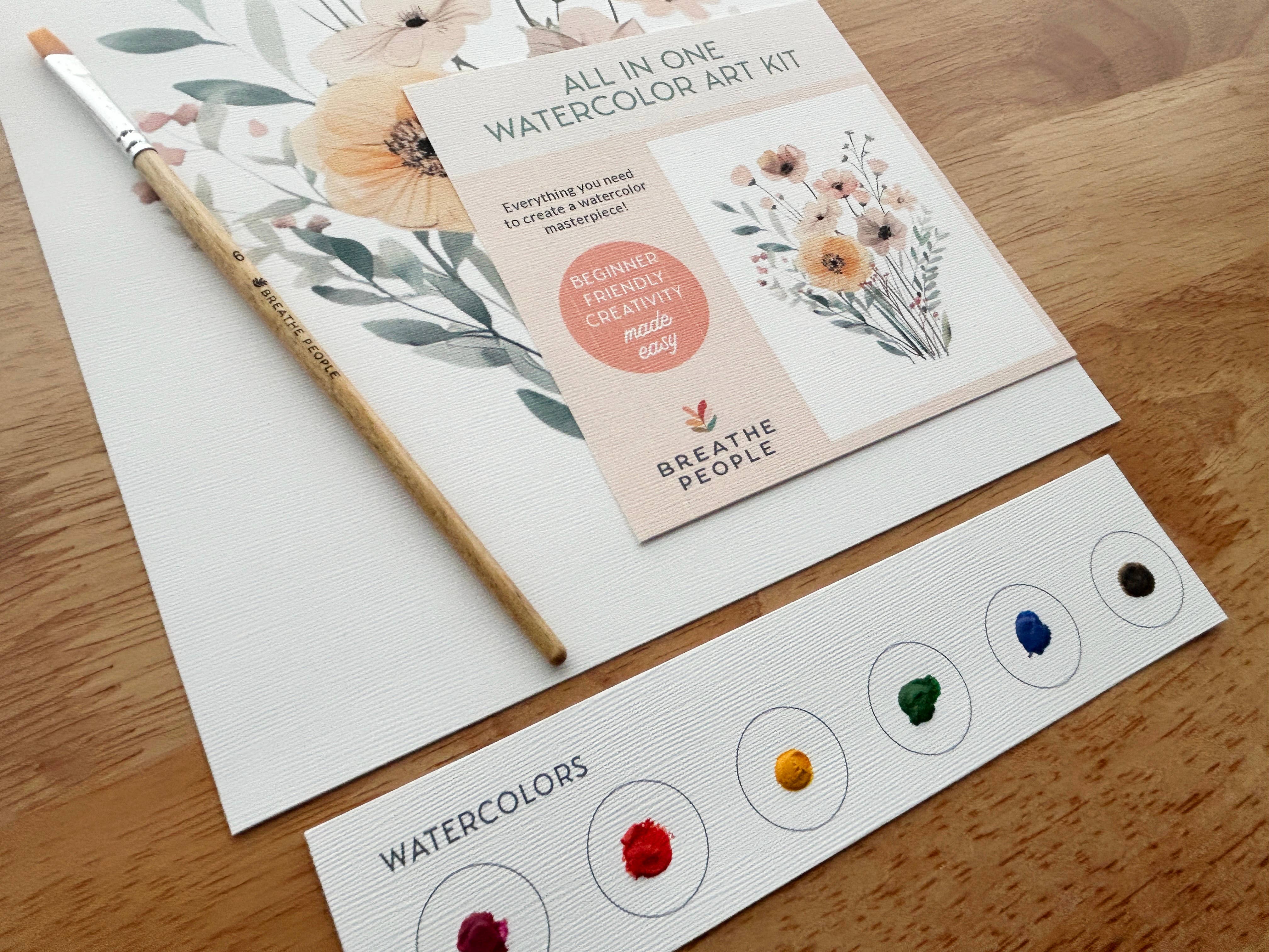 All-In-One Beginner Watercolor Kit - Wildflowers