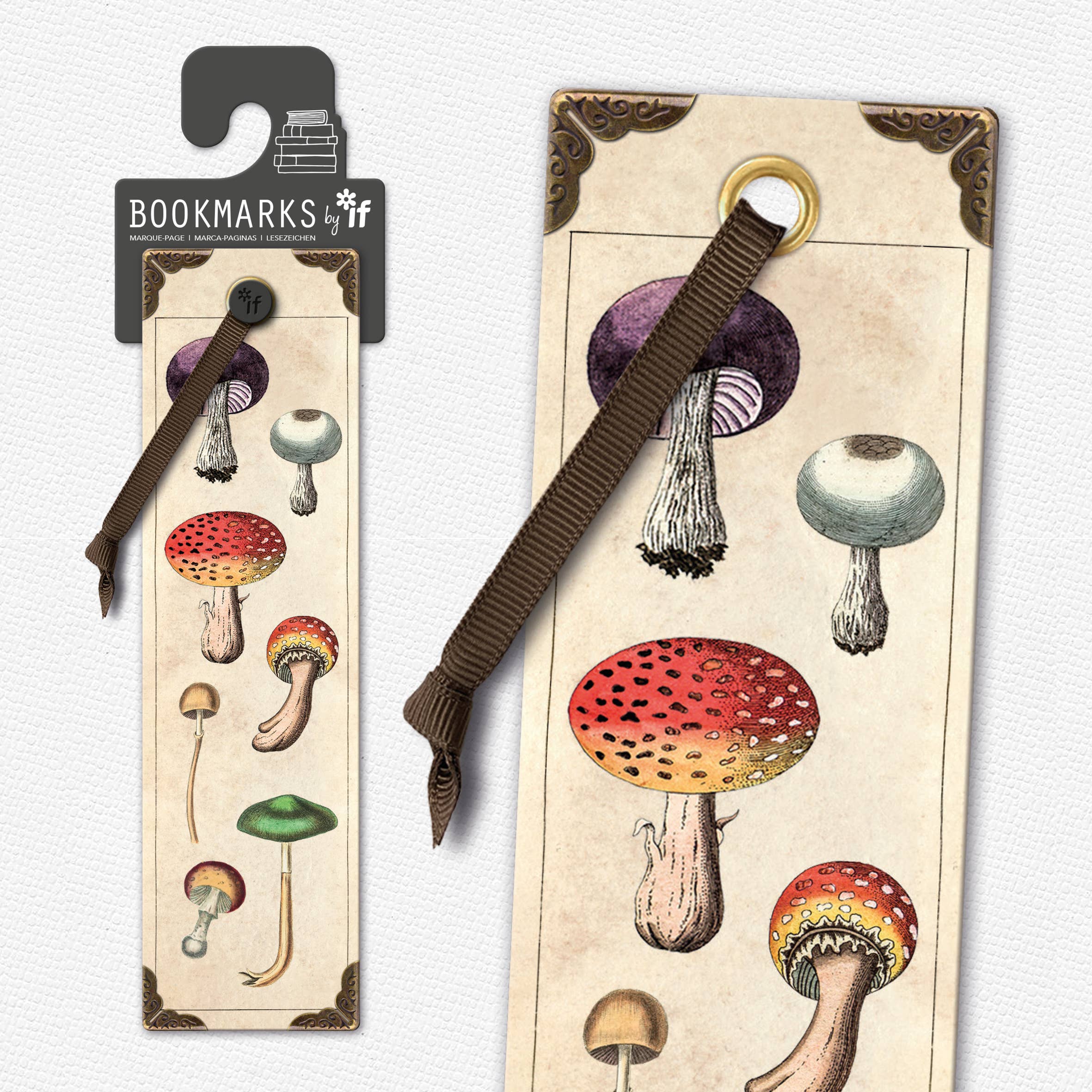 Vintage Bookmarks: Fungi