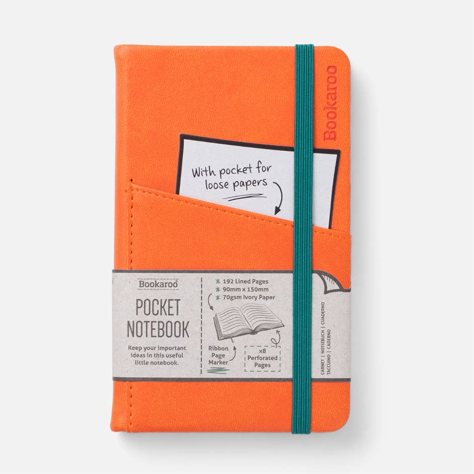 Bookaroo A6 Pocket Notebook: Navy Blue
