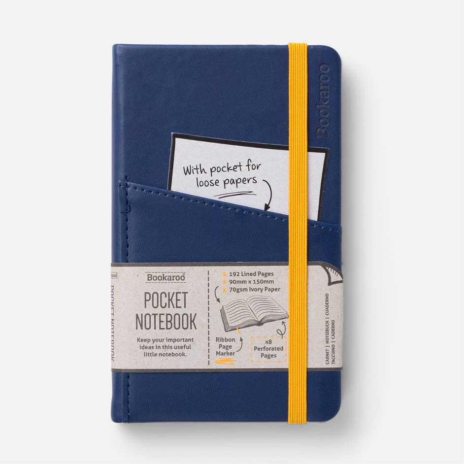 Bookaroo A6 Pocket Notebook: Gold