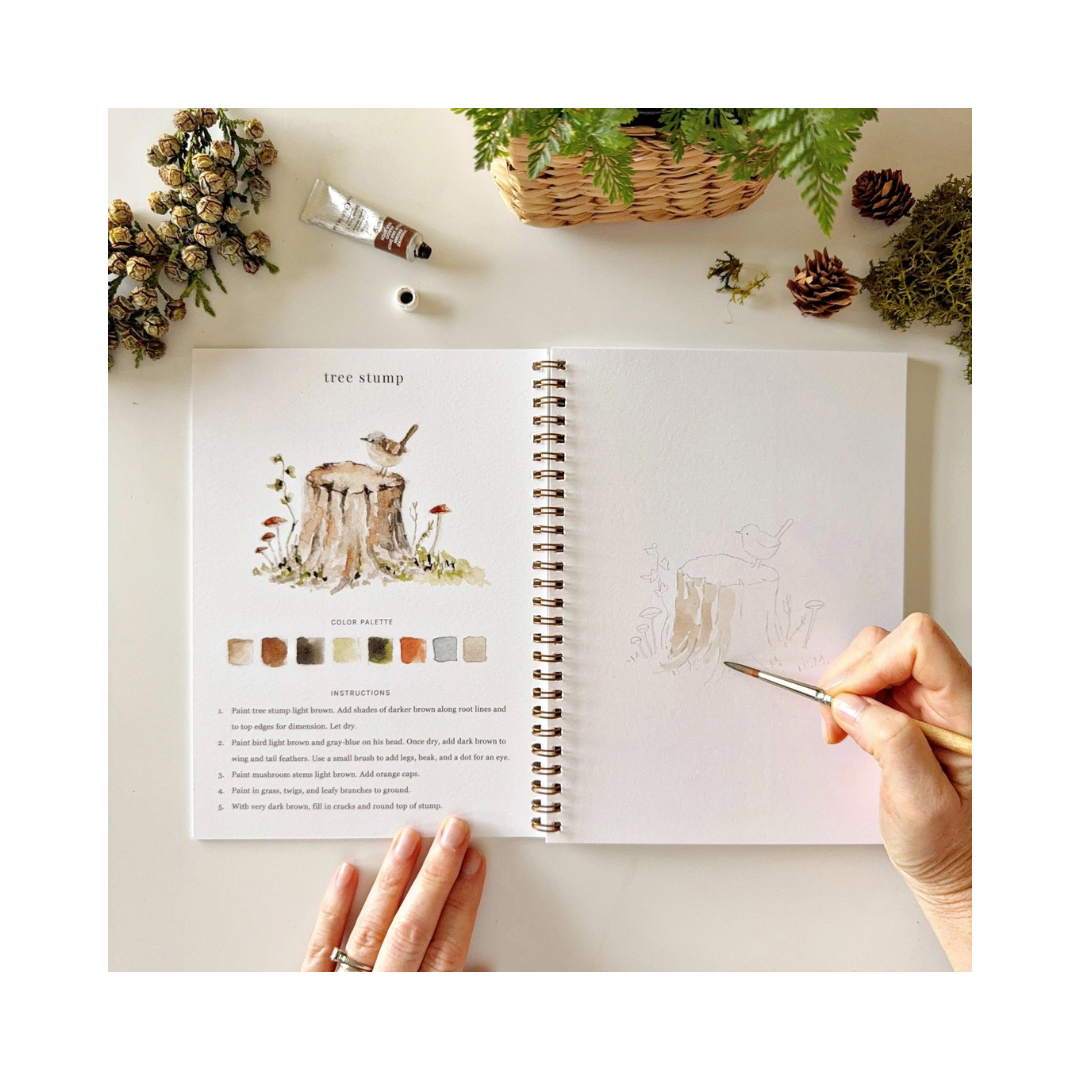Woodland Watercolor Workbook