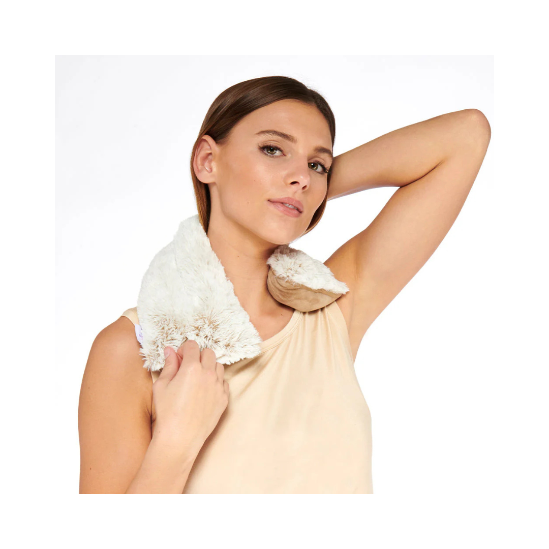 Brown Marshmallow Neck Wrap