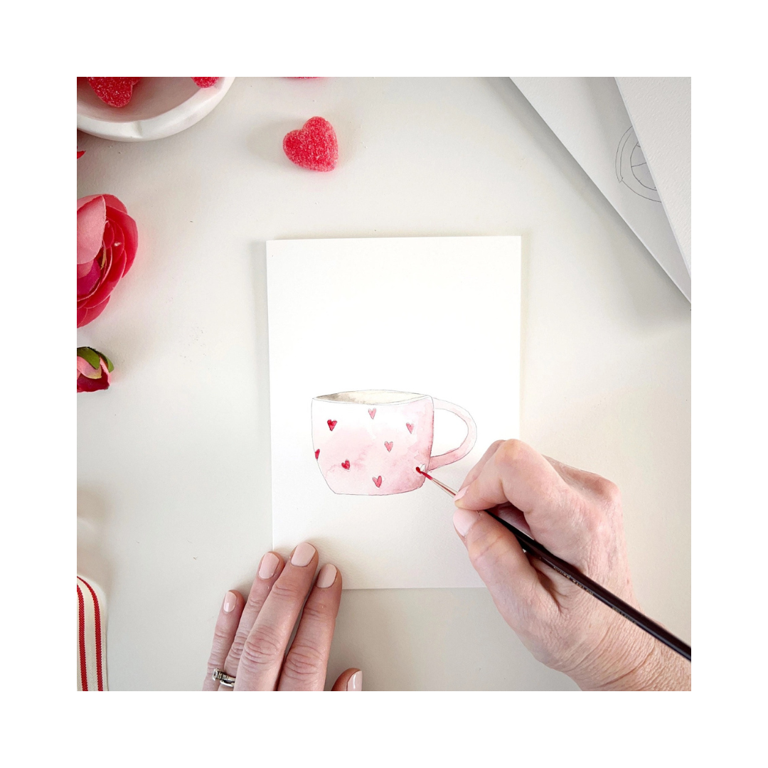 Love Sweet Love Paintable Notecard