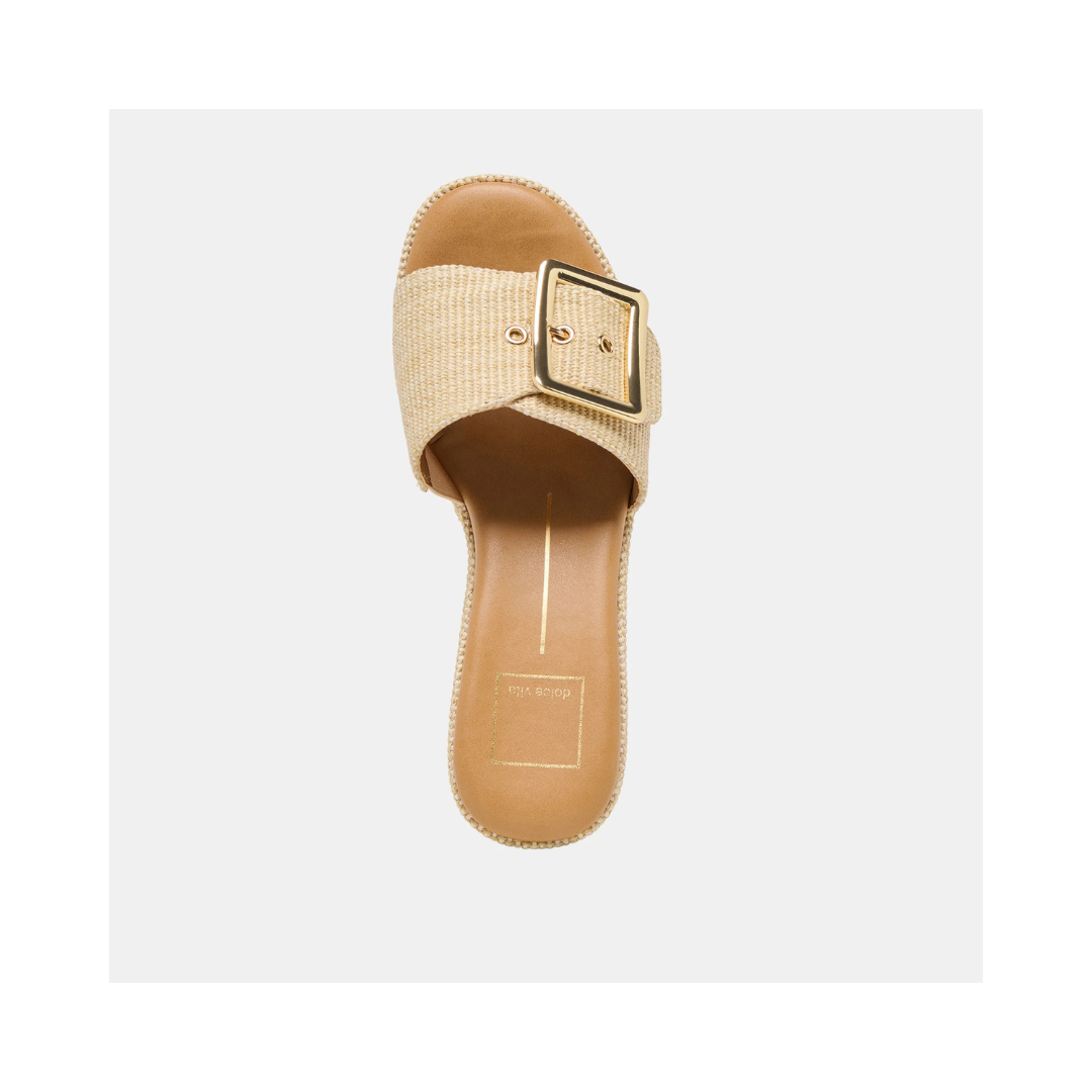 Jillian Natural Raffia Wedge Sandal
