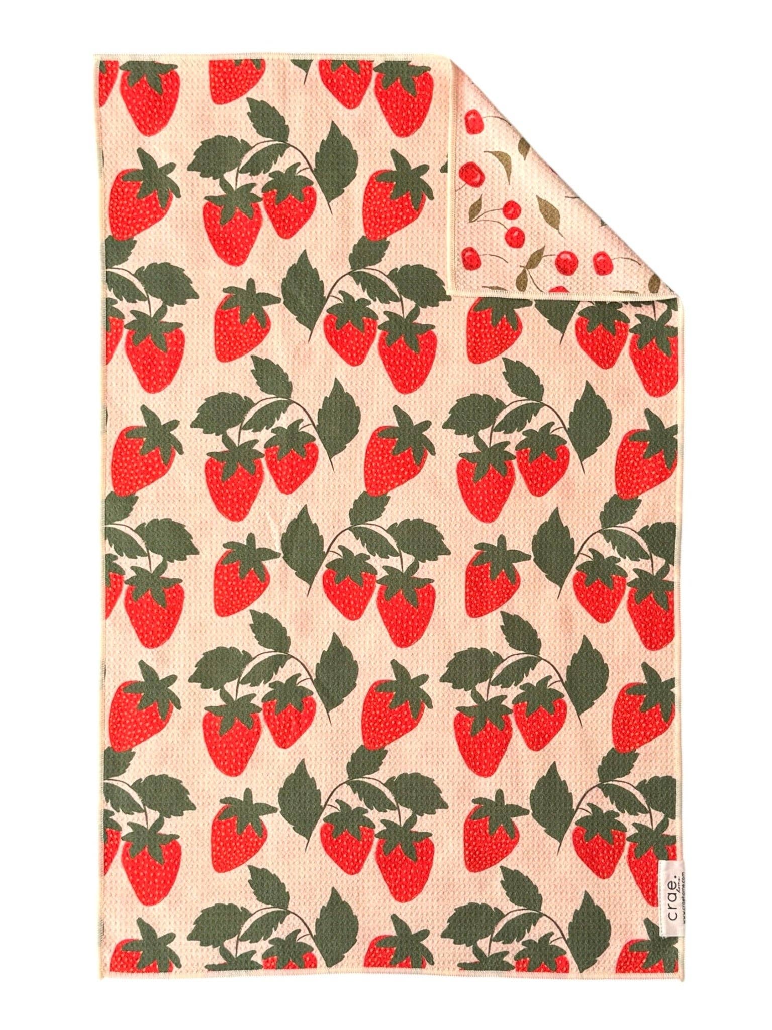 Berries & Cherries Reversible Hand Towel