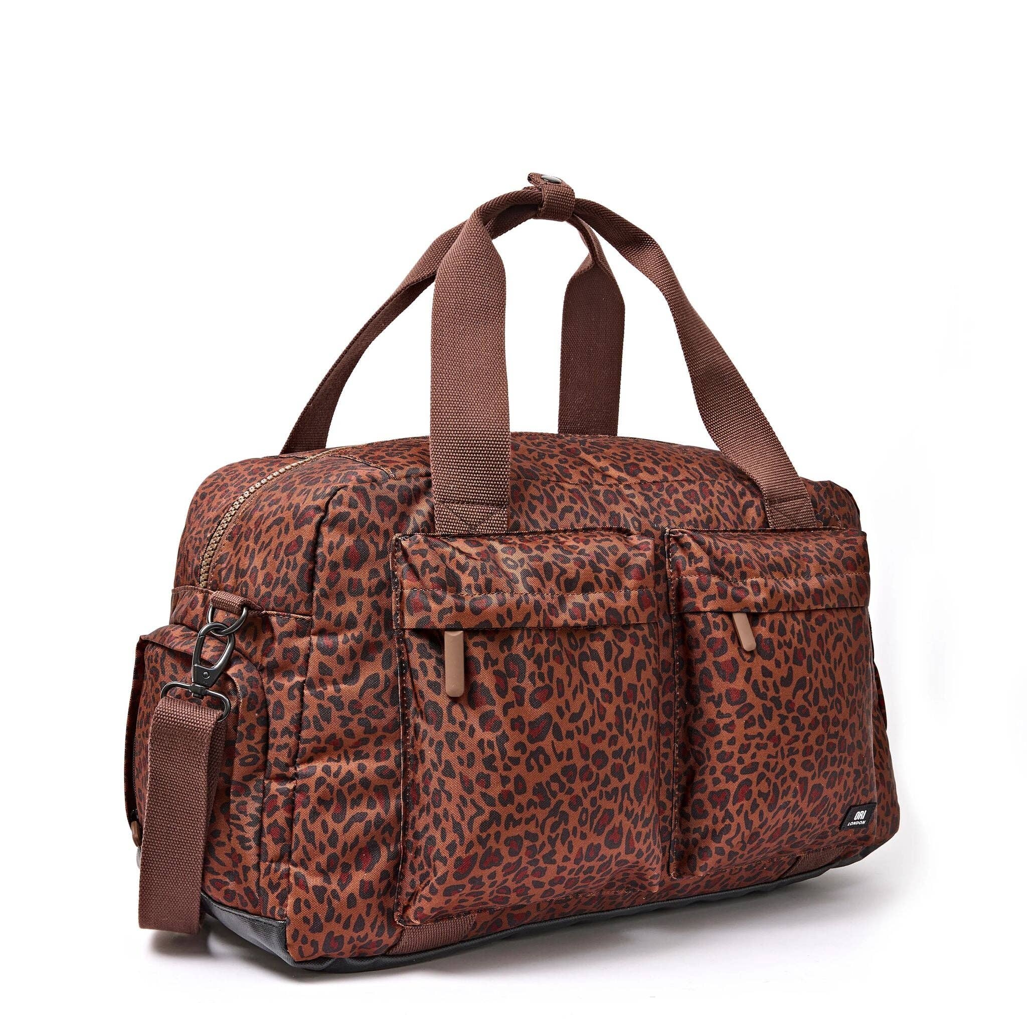 Gatwick Duffel in Mini Leopard Canvas: Large
