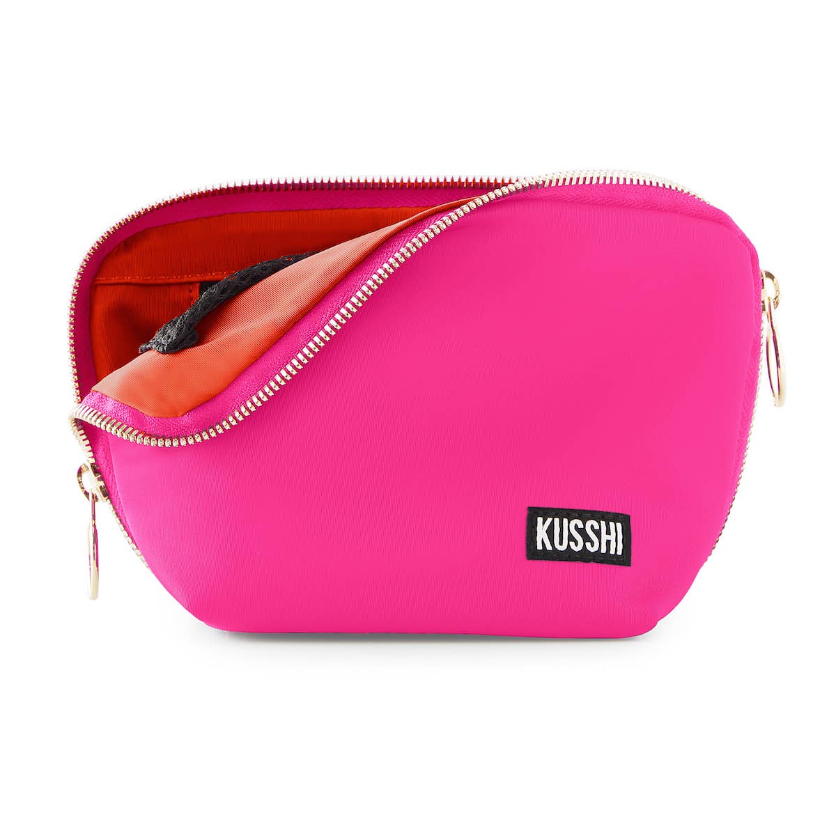 Everyday Makeup Bag - Machine Washable Small Cosmetic Bag, : Black/Leopard / Nylon / Everyday Makeup Bag