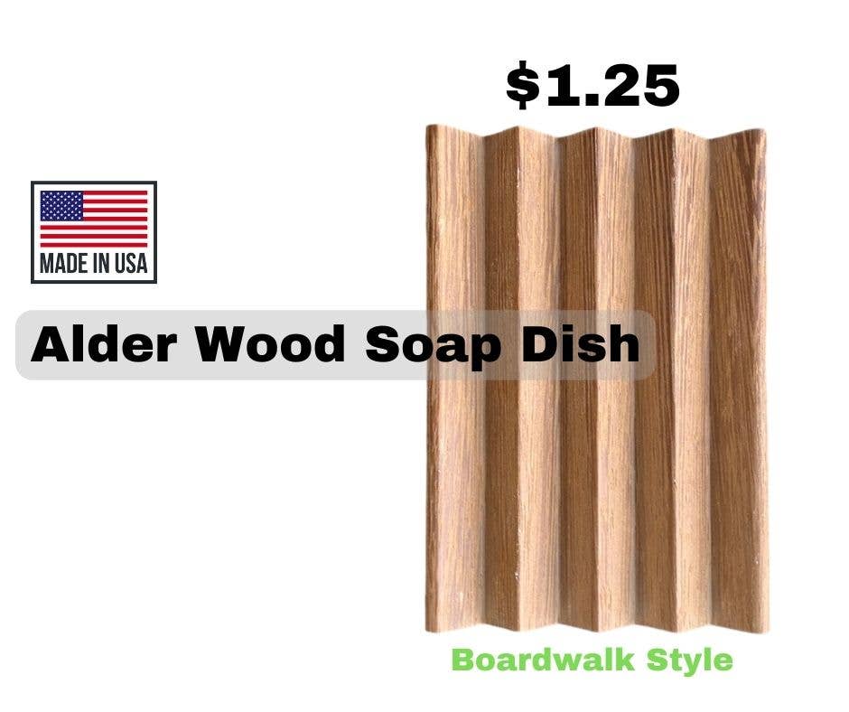 .99 soap dish SALE - natural red alder: Red alder