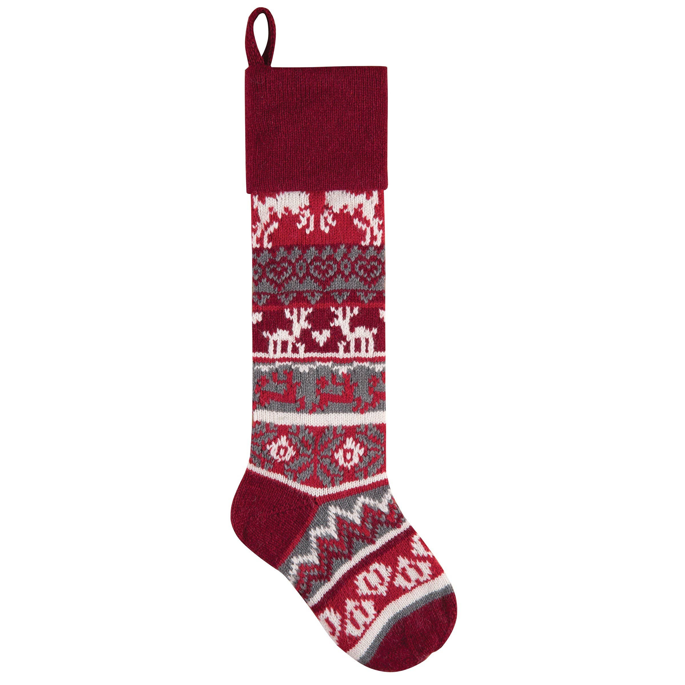 Christmas Winter Reindeer Stocking