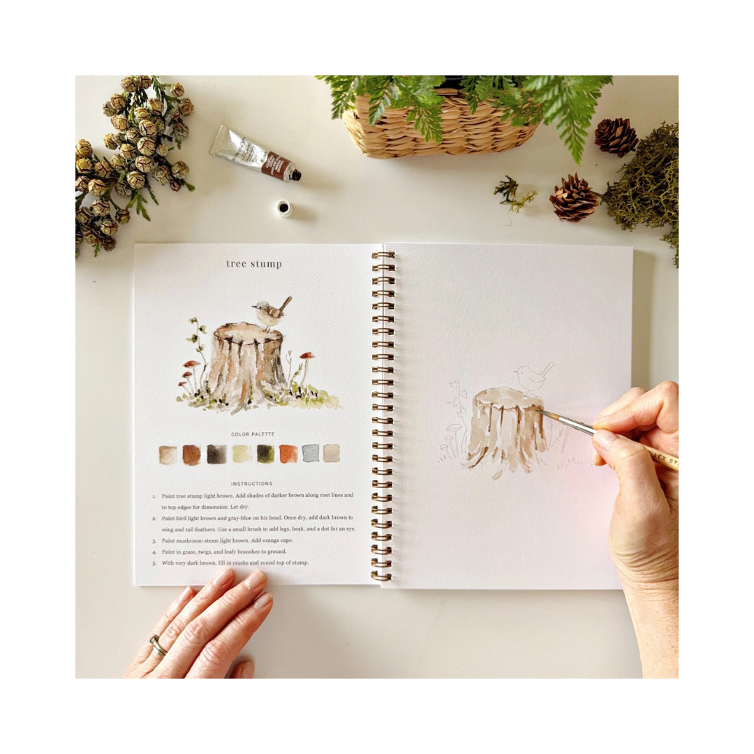 Woodland Watercolor Workbook
