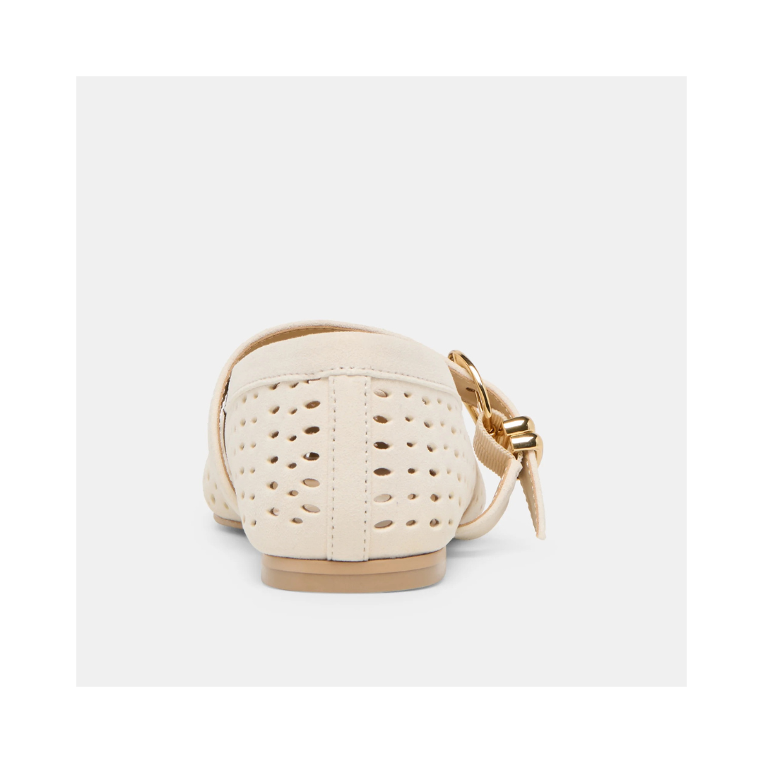 Mikel Creme Perforated Shoe
