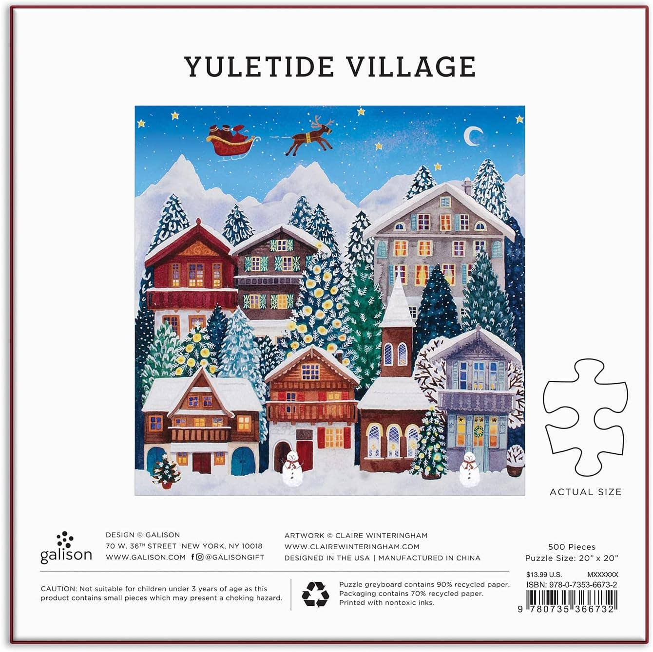 Yuletide Village 500 Piece Puzzle