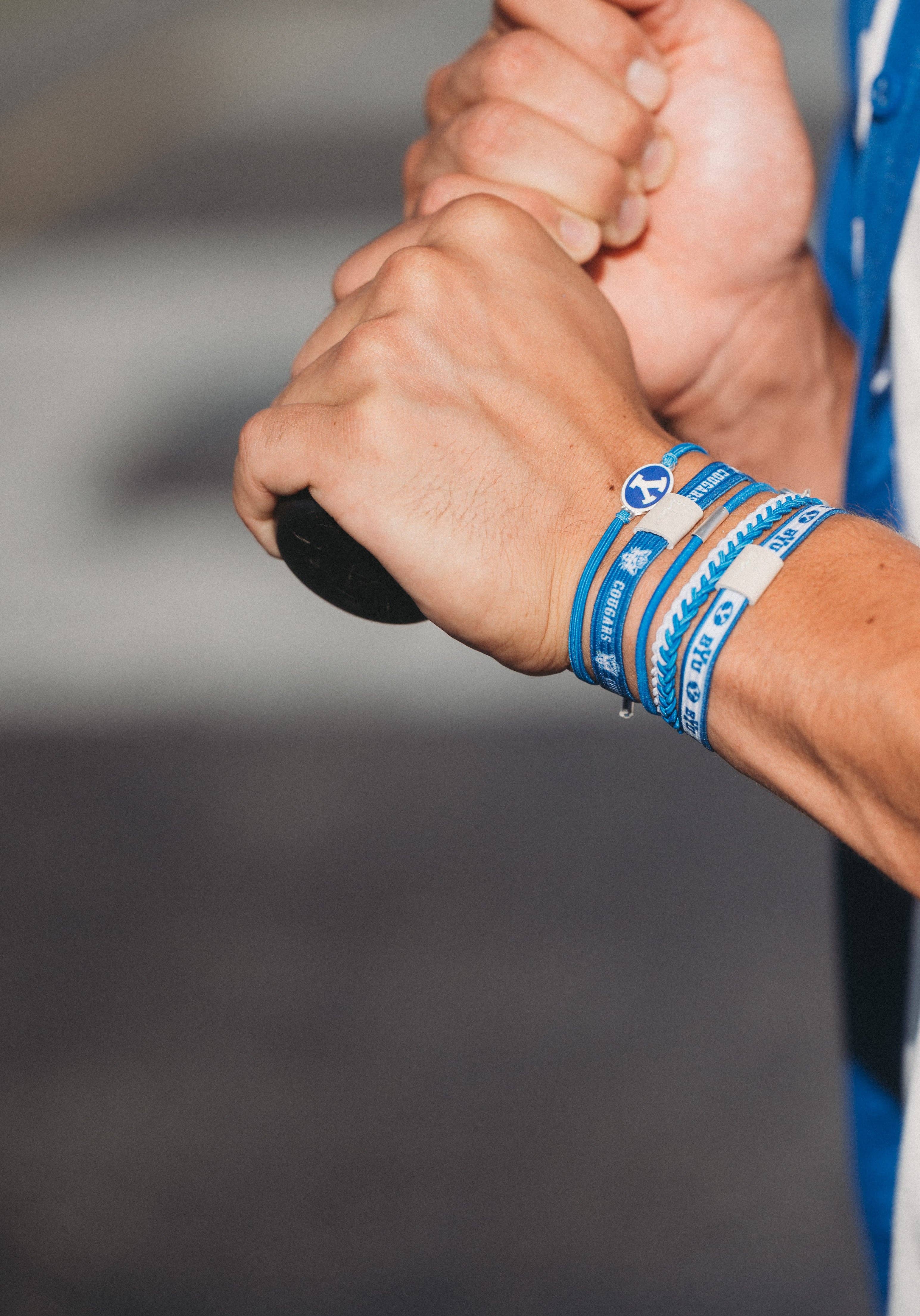 "Game Day" - BYU Hair Tie Bracelet: Medium