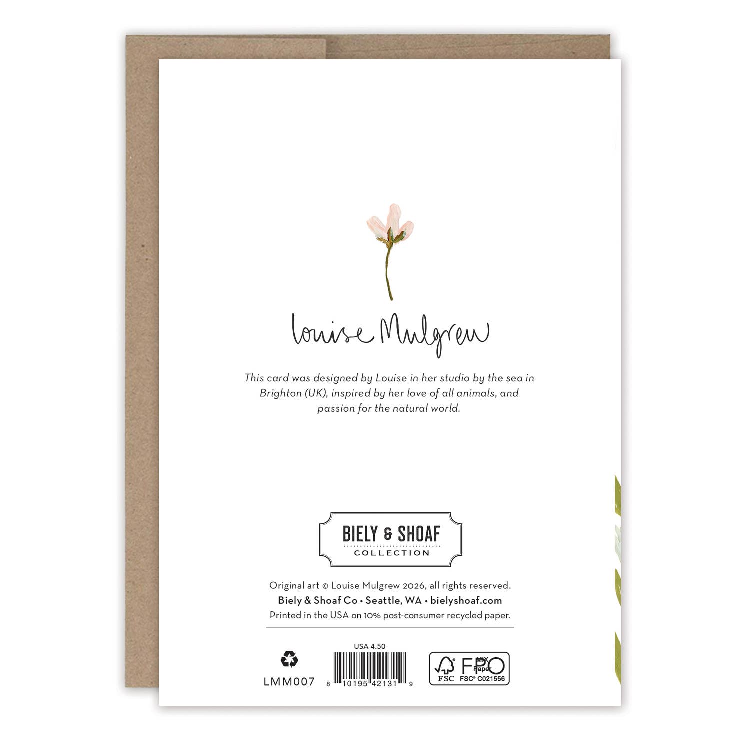 Pressed Flowers Mother's Day Card
