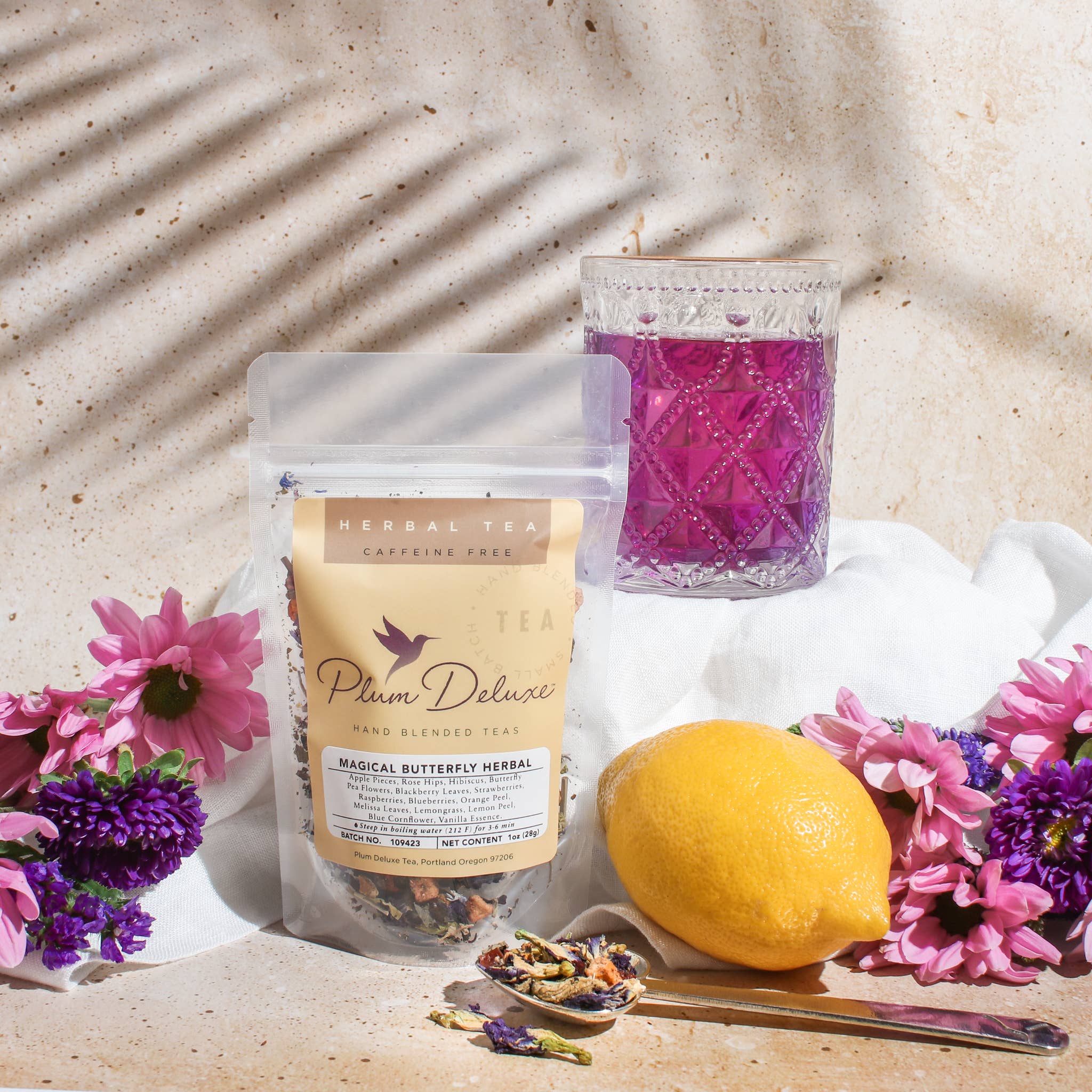 Magical Butterfly Pea Flower Loose Leaf Herbal Tea for Kids: 1 oz