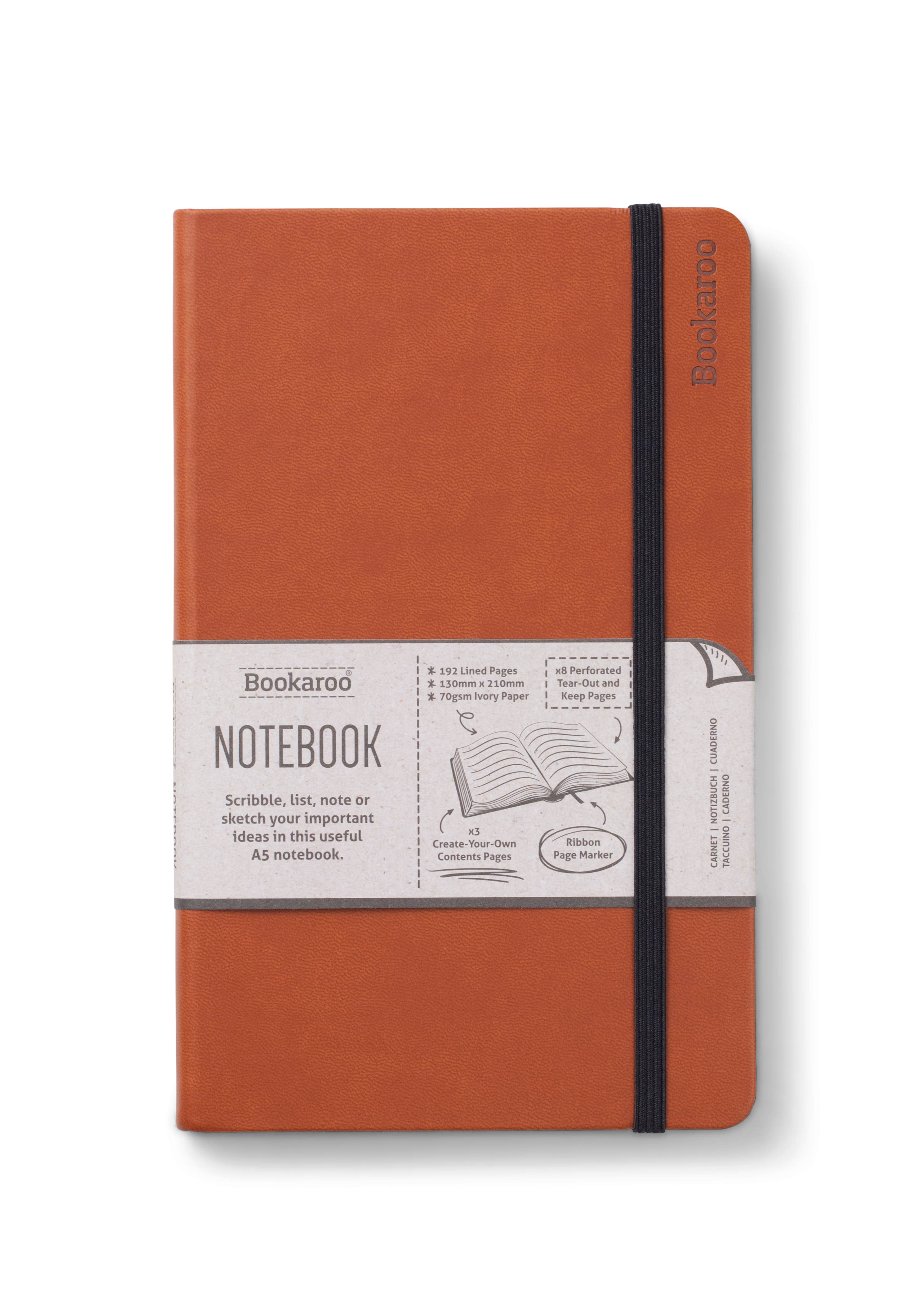 Bookaroo A5 Notebook: Brown