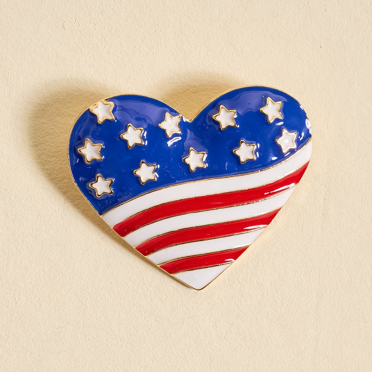 Timeless Brooch–Americana Heart