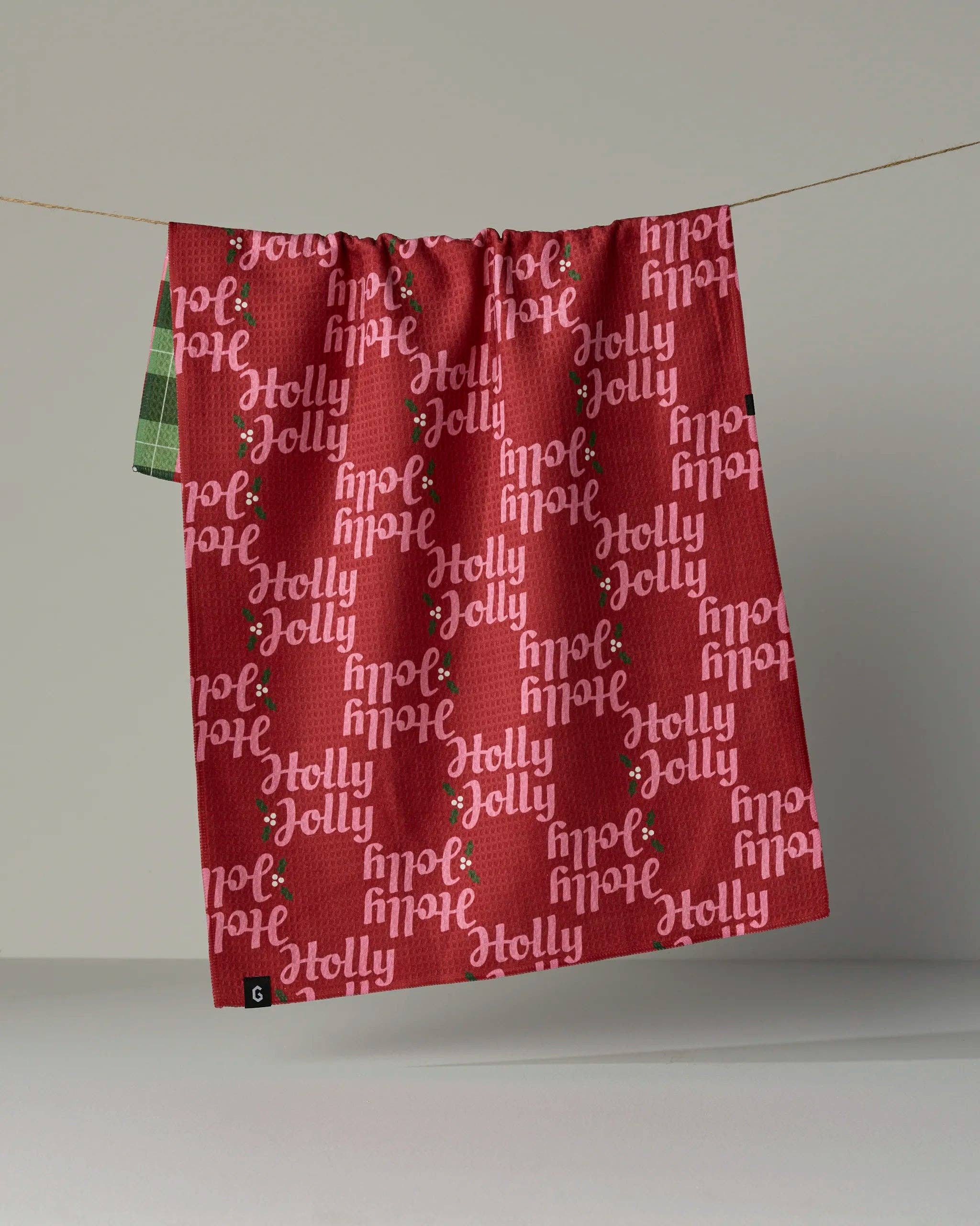 Holly Jolly Xmas Luxe Kitchen Towel