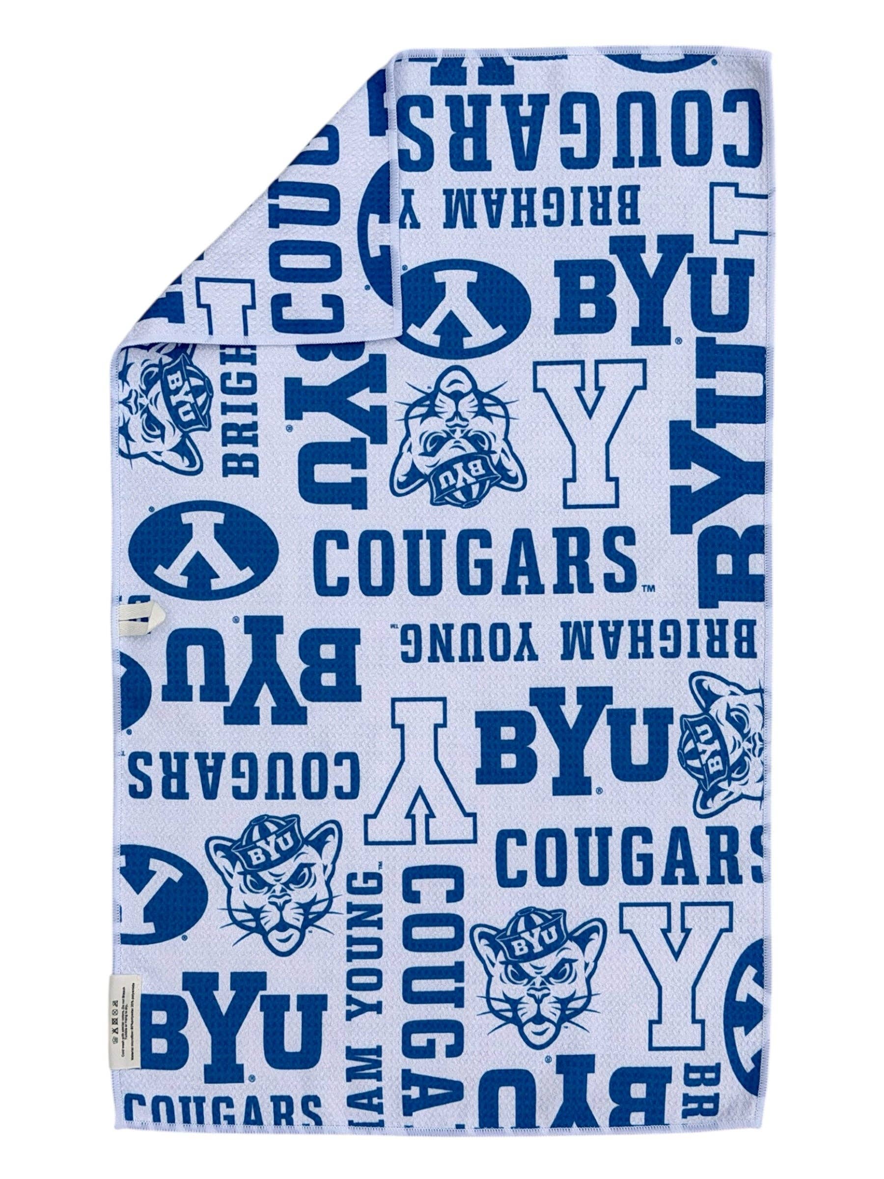 Rise And Shout: Double-Sided Hand Towel: White/Blue / Hand Towel (17 in x 27 in)