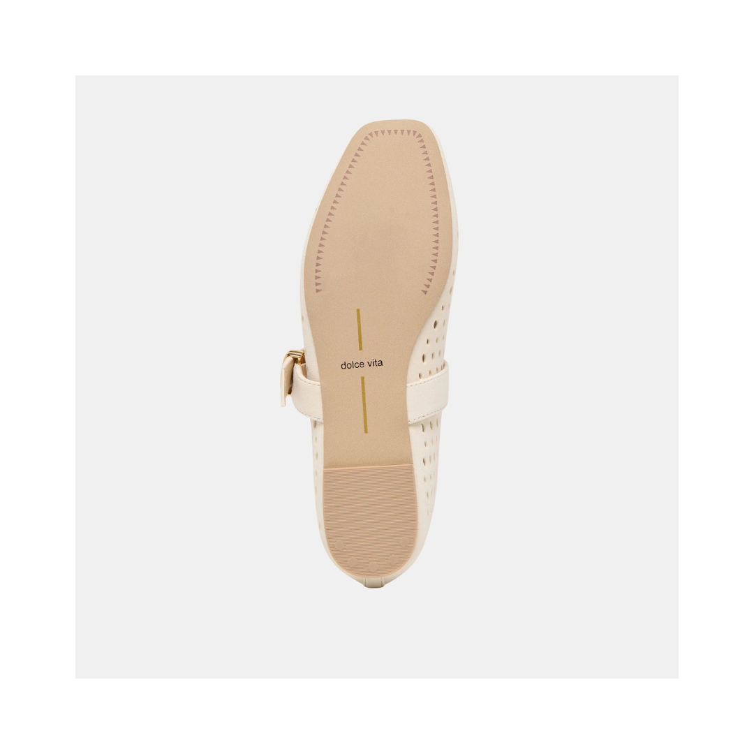 Mikel Creme Perforated Shoe