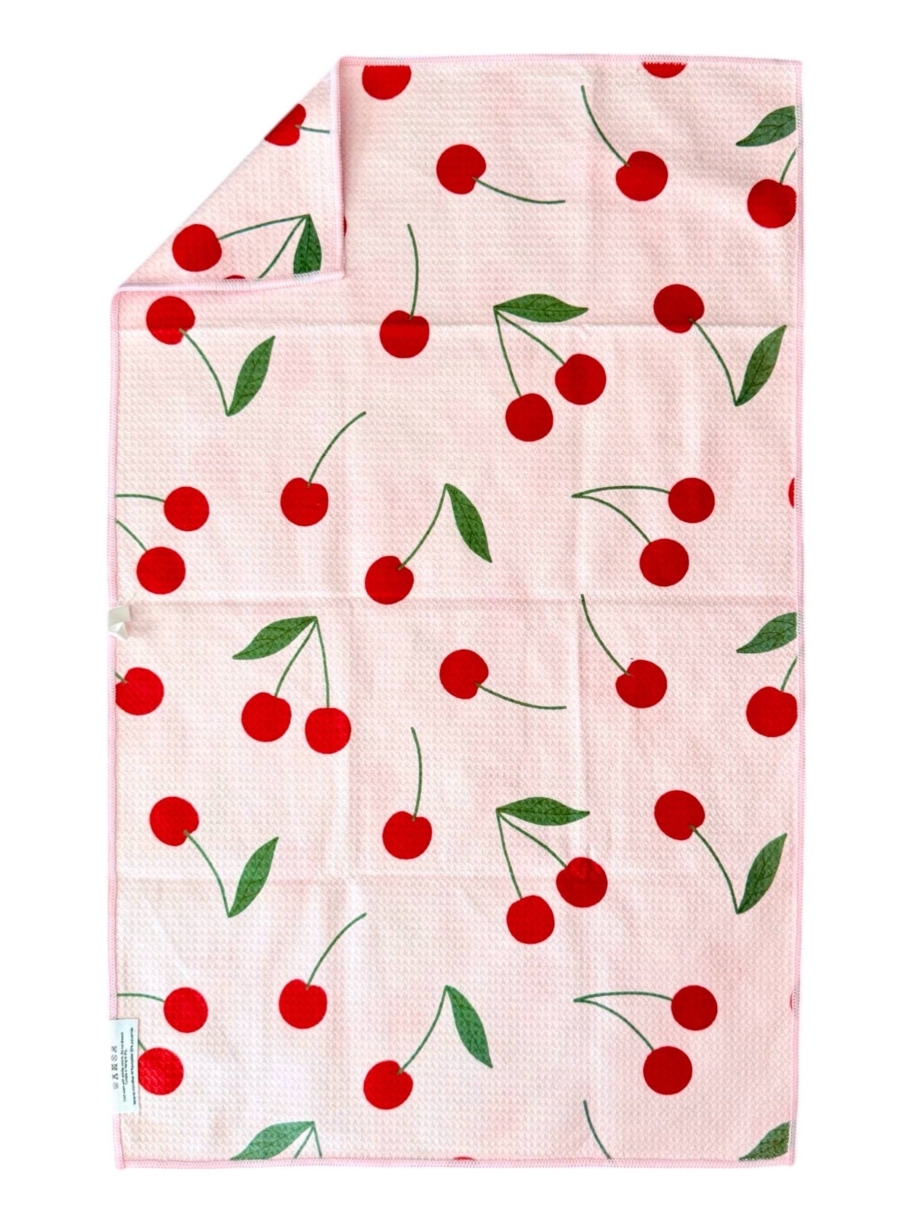 Put A Cherry On It Double-Sided Hand Towel
