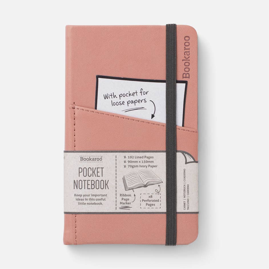 Bookaroo A6 Pocket Notebook: Navy Blue