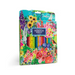an image of eeboo's Artist Quality Set of 24 Watercolor Pencils in their packaging. The package is covered in watercolor drawings of wildflowers and is set against a white background. 
