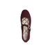 Burgundy Knit Mary Jane Shoes