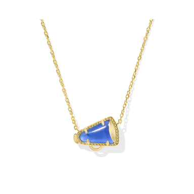 Cheer Gold Short Pendant Necklace in Cobalt Illusion by Kendra Scott Design