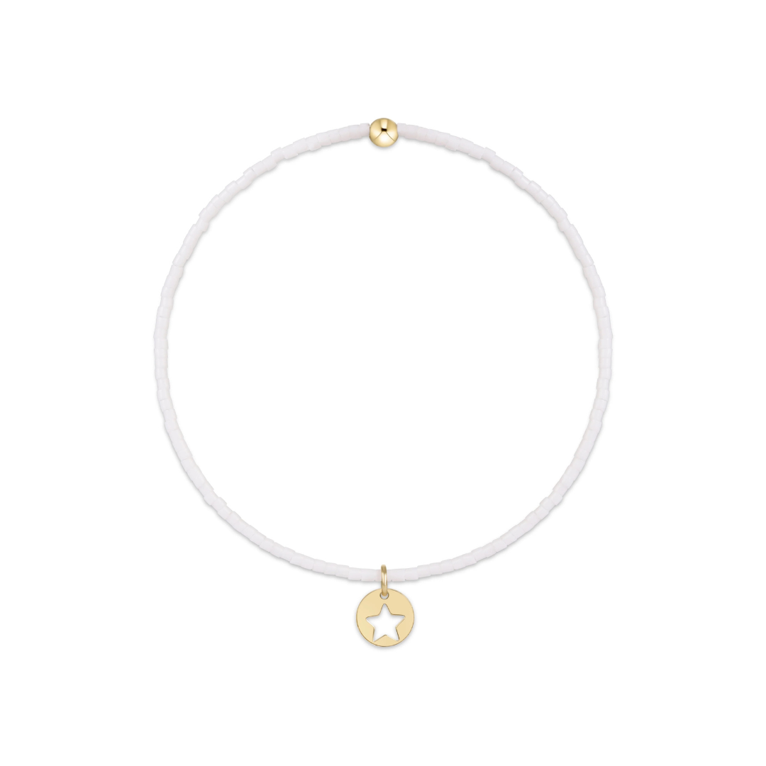 White Hope Star Small Gold Disc Classic Bracelet