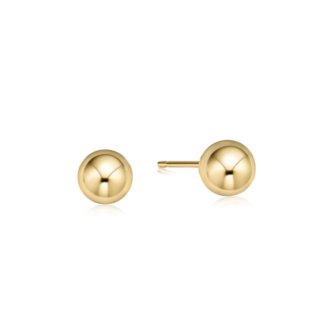 Gold Classic 8mm Ball Stud