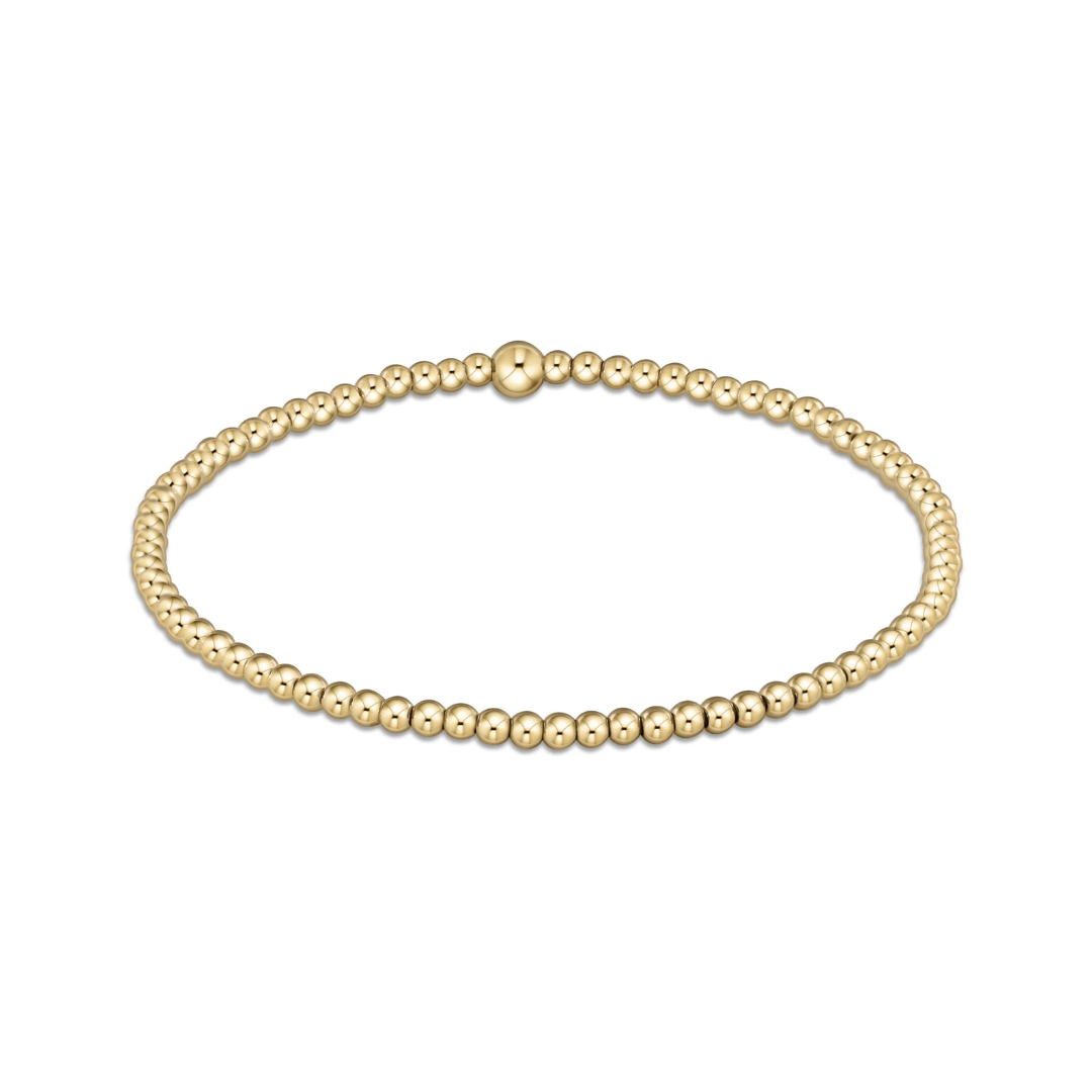 Gold Classic 2.5mm Bead Bracelet