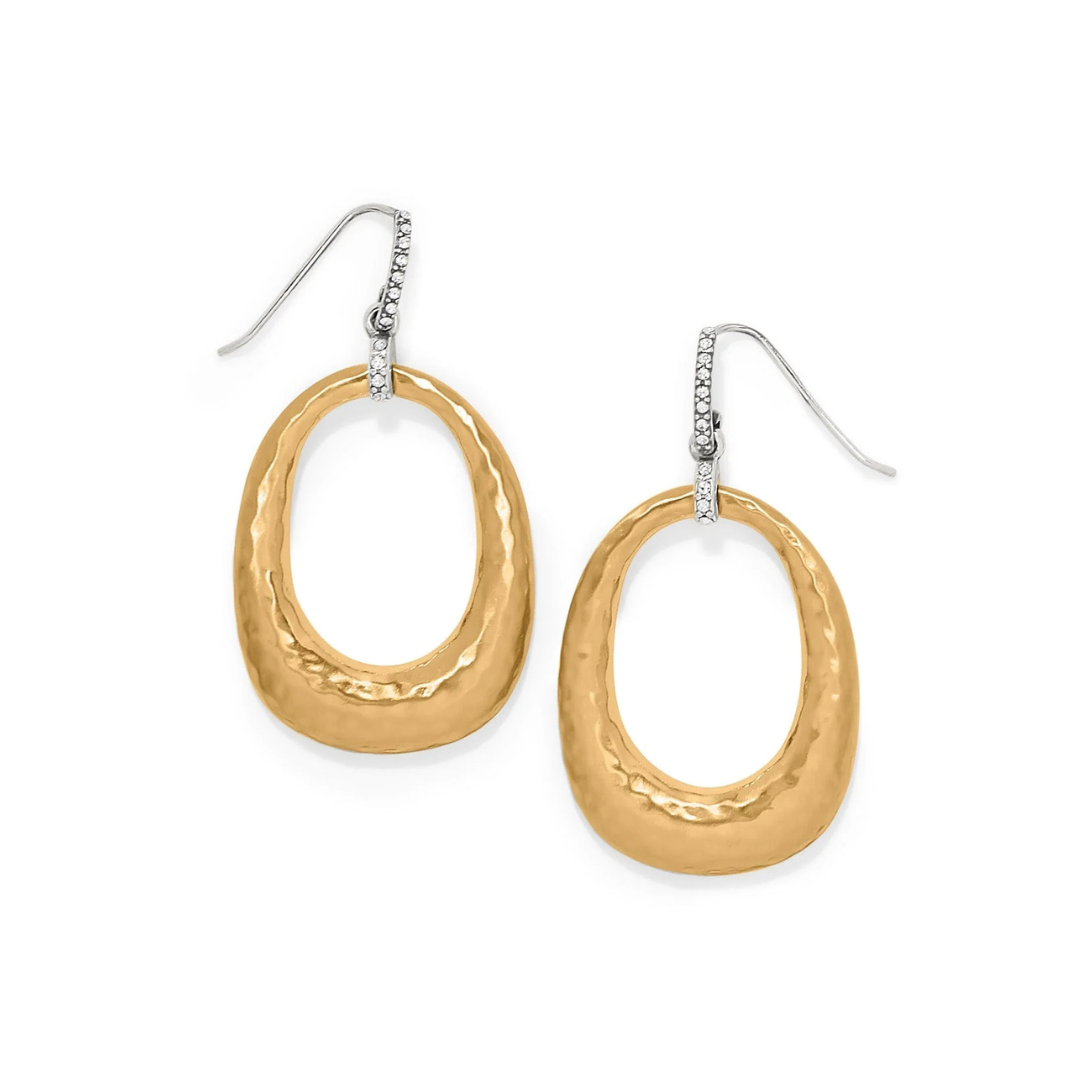 Meridian Geo Open Hoop French Wire Earrings