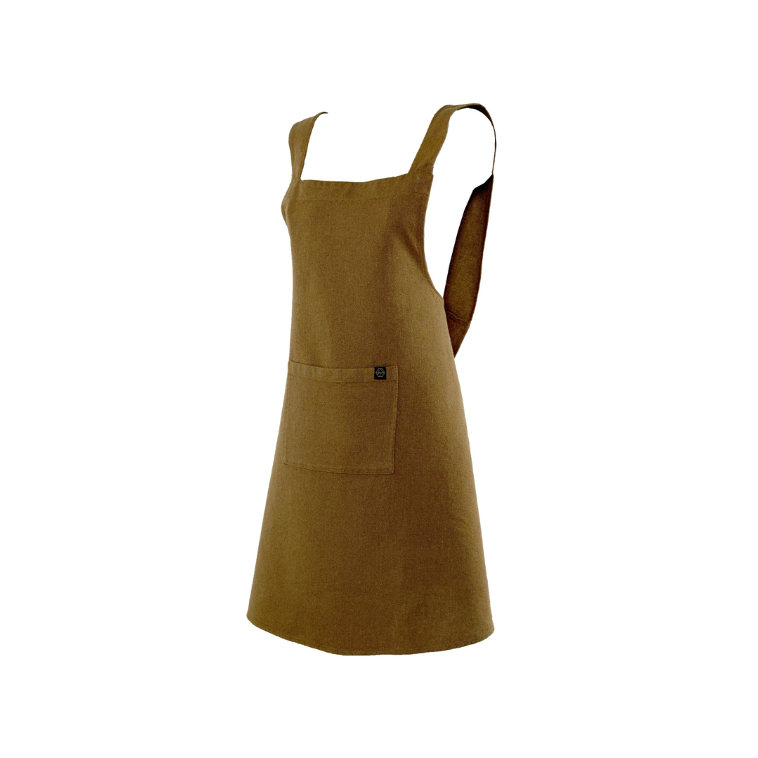 Gold Osani Linen Cotton Apron