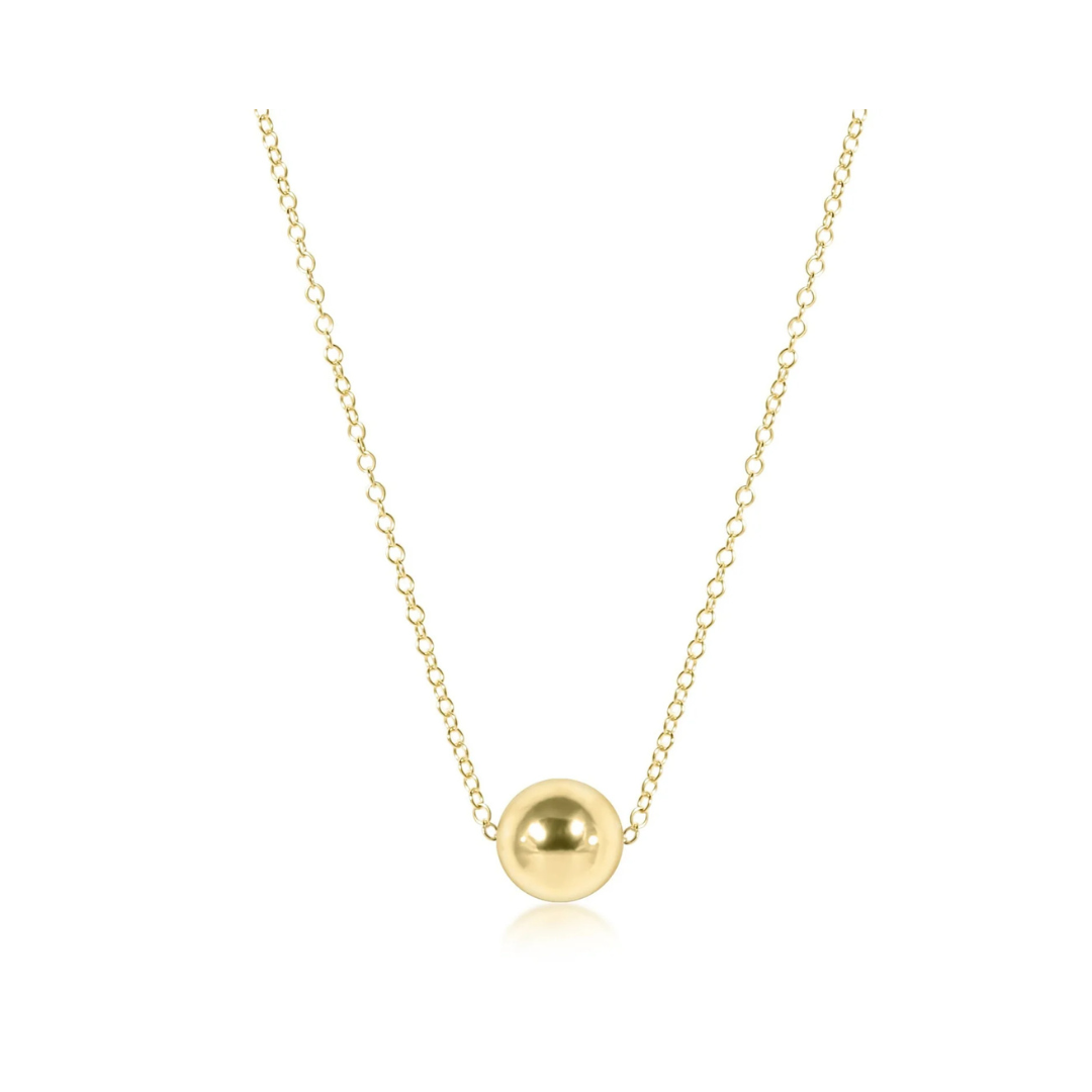Gold Classic 8mm Necklace 16"