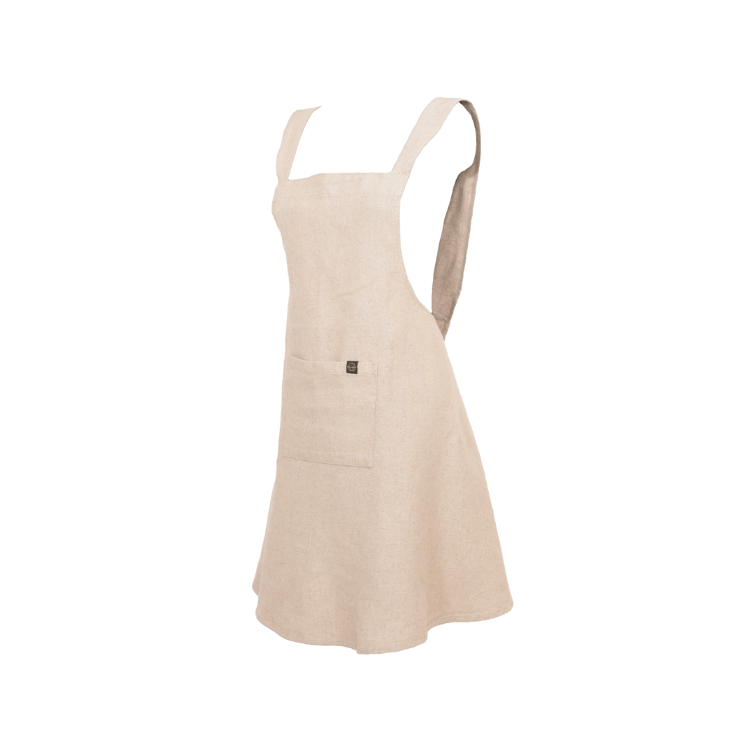 Natural Osani Linen Cotton Apron
