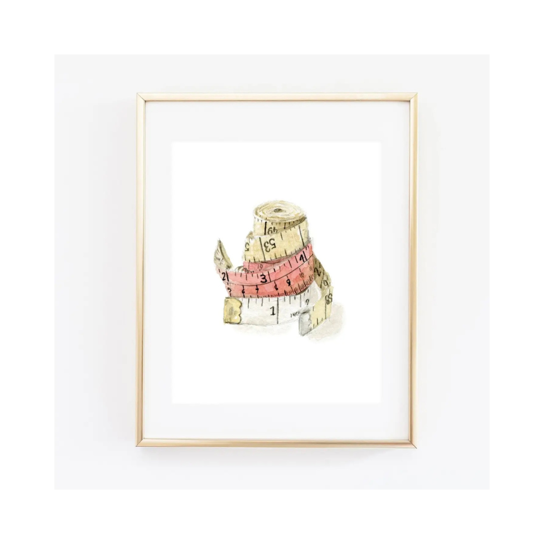 Measuring Tapes Art Print 8x10