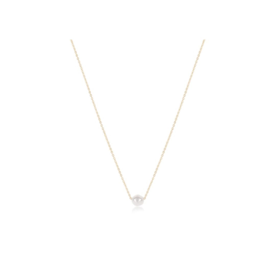 Gold Admire Pearl 16" Necklace
